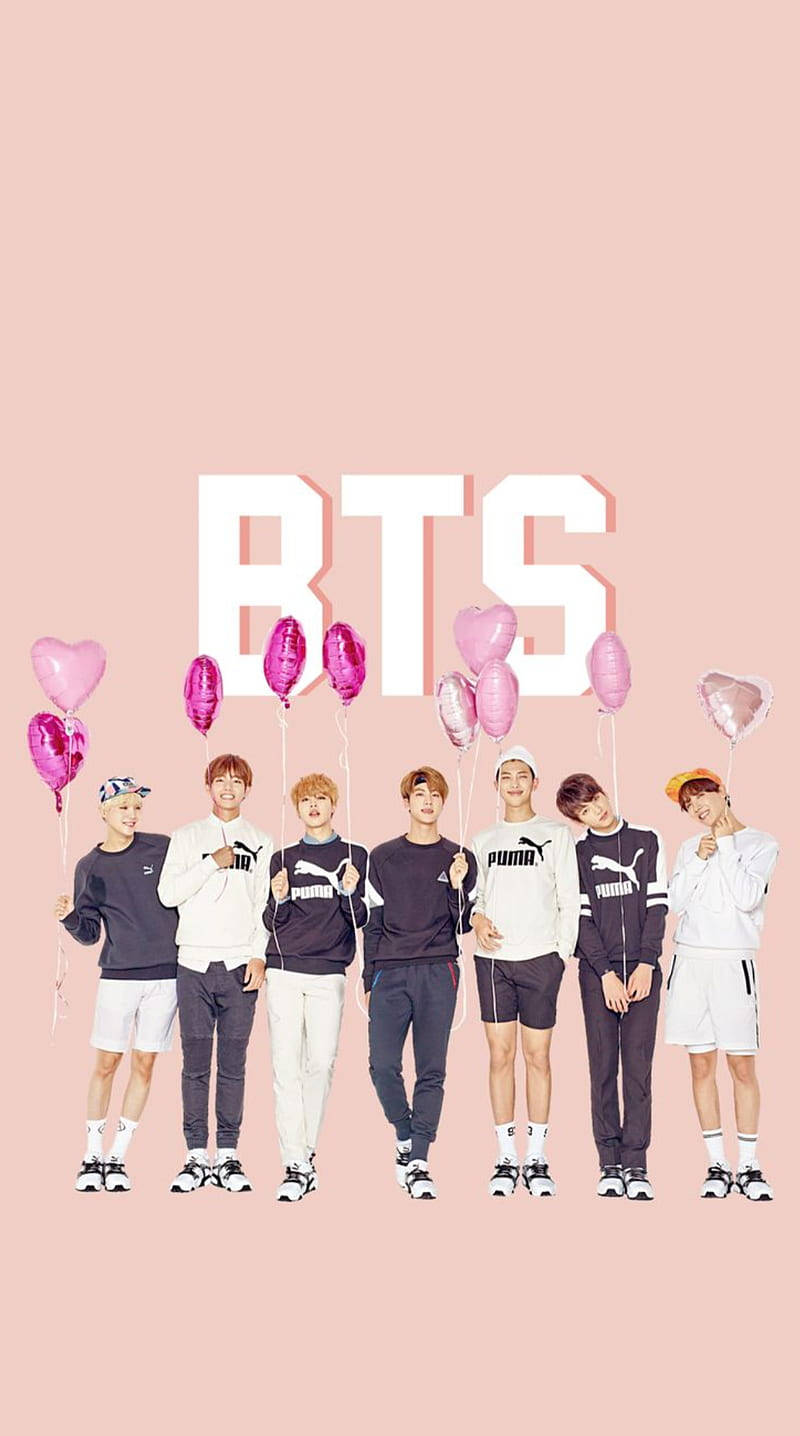 Pink Balloons Bts Cute Aesthetic