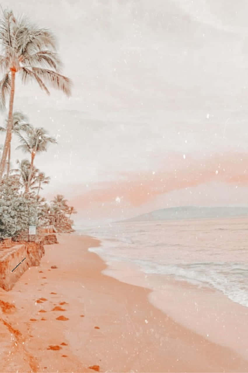 Pink Beach Preppy Pfp For Tiktok