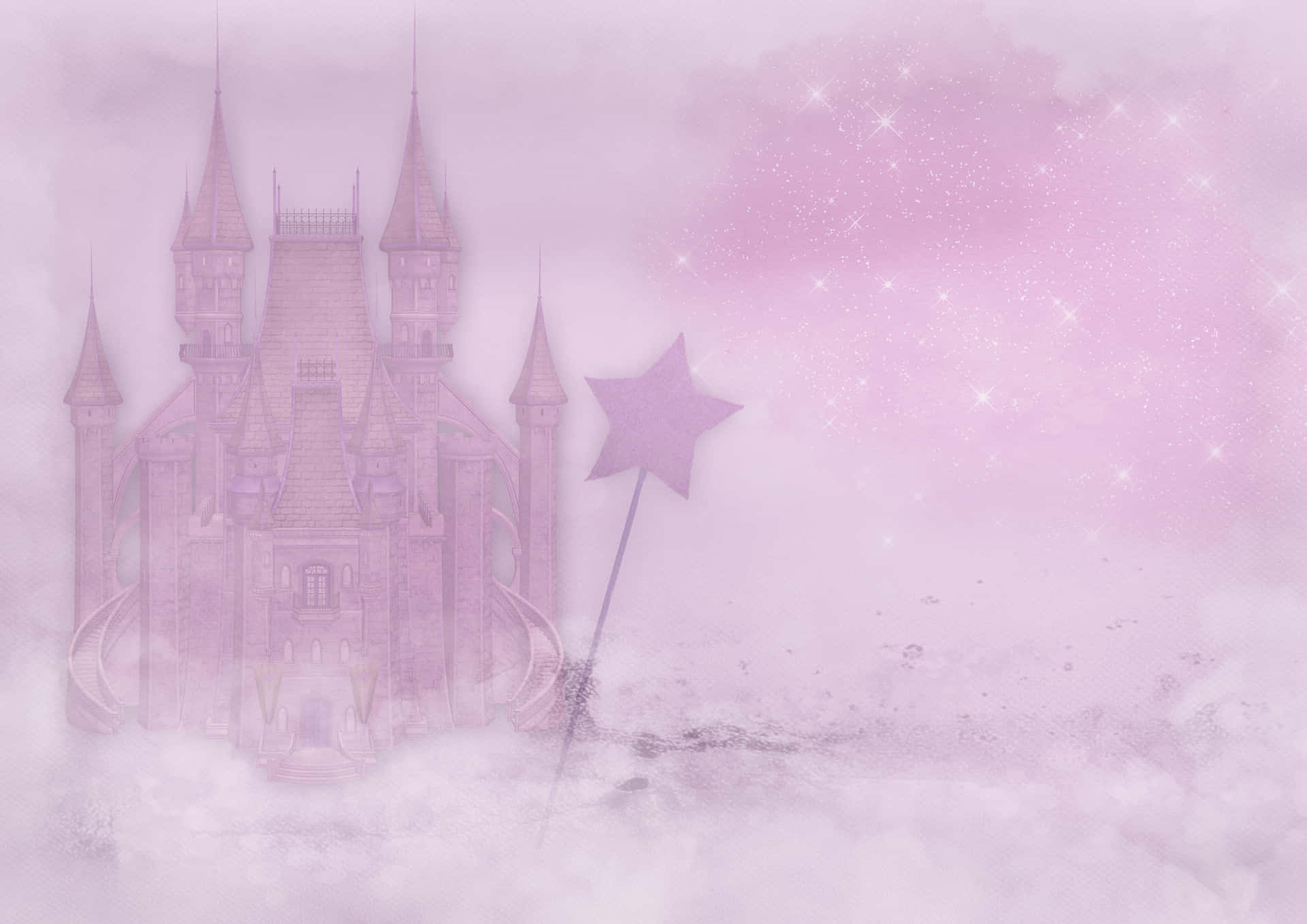 Pink Birthday Wand Background