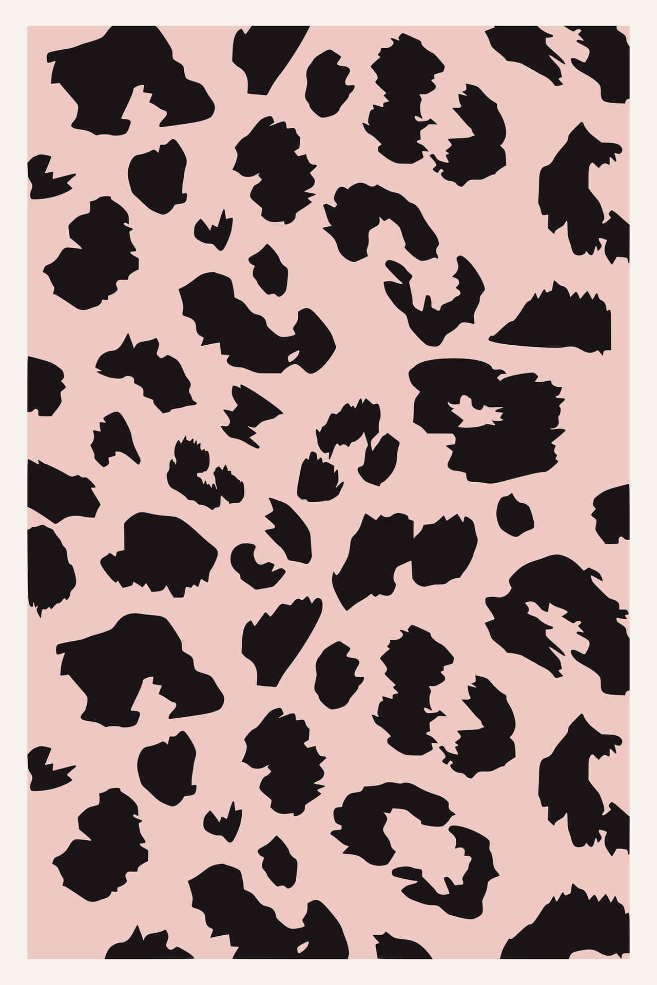Pink Black Leopard Print Pattern Background