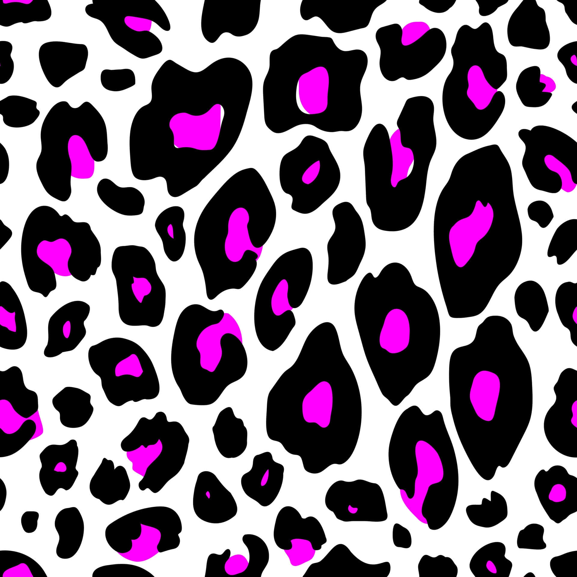 Pink Black Leopard Print Pattern Background