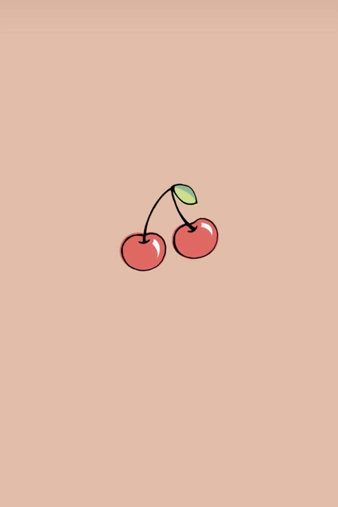 Pink Blooms For A Cherry Aesthetic. Background