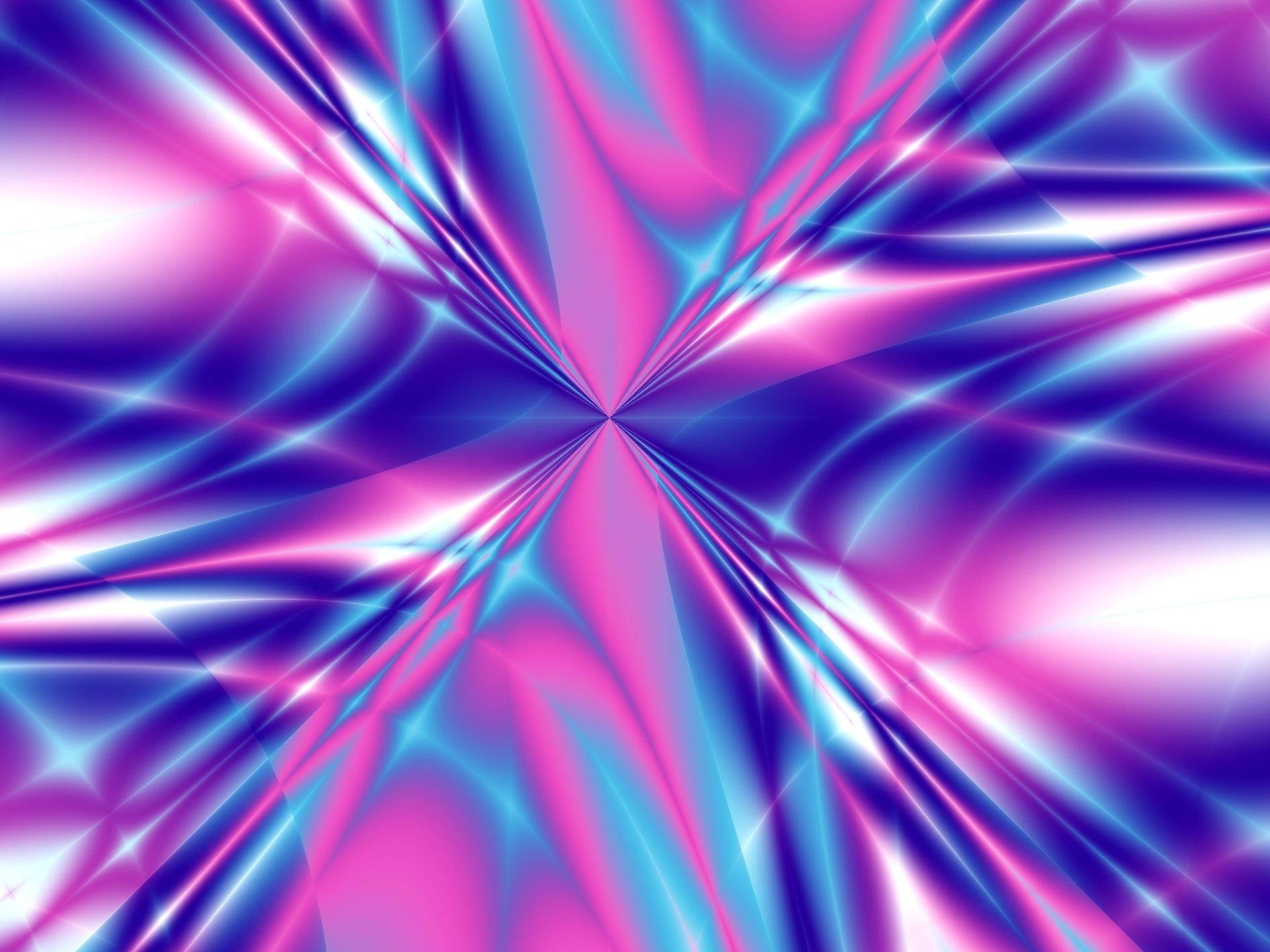 Pink Blue Kaleidoscope Abstract