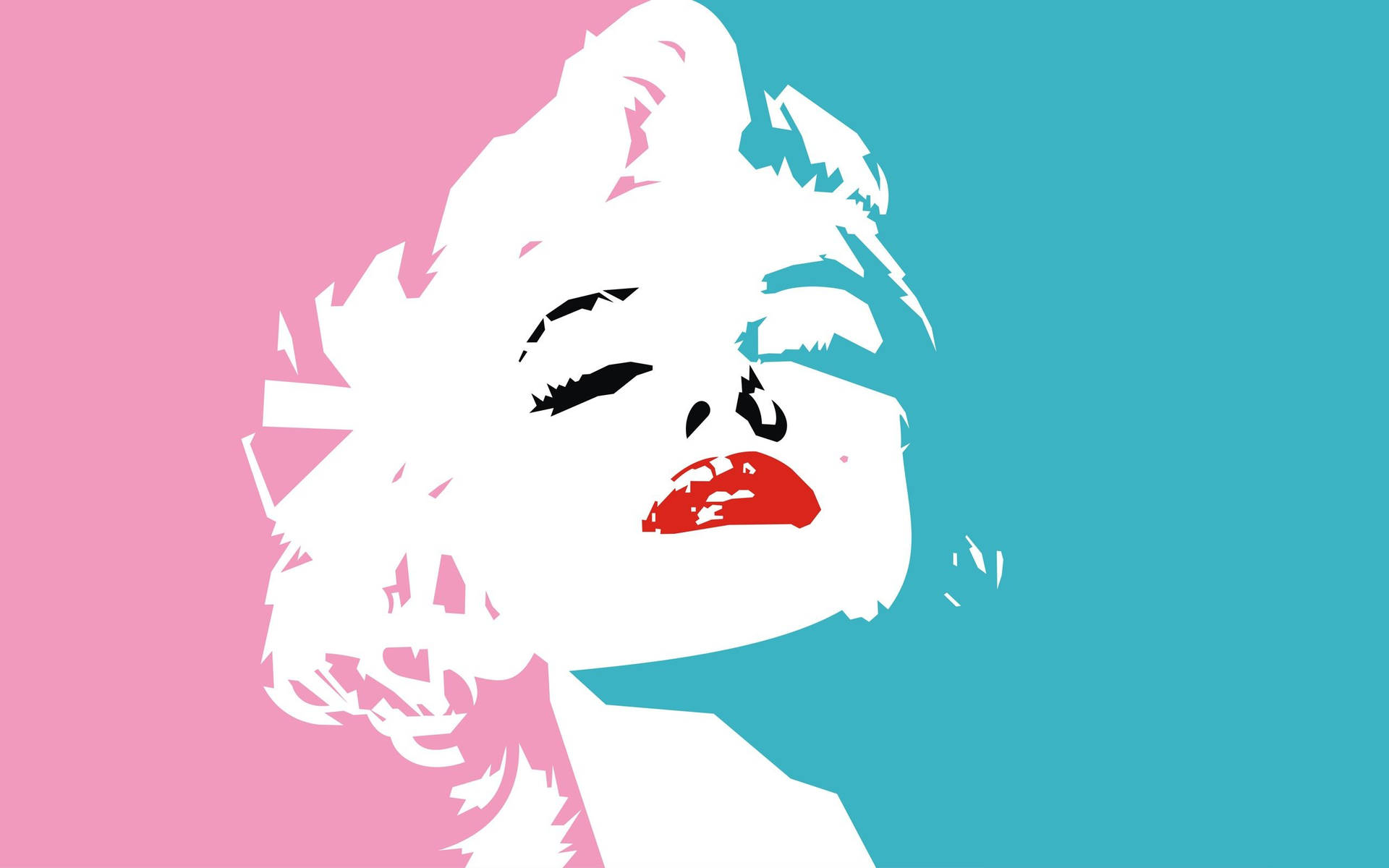 Pink Blue Marilyn Monroe Art Background