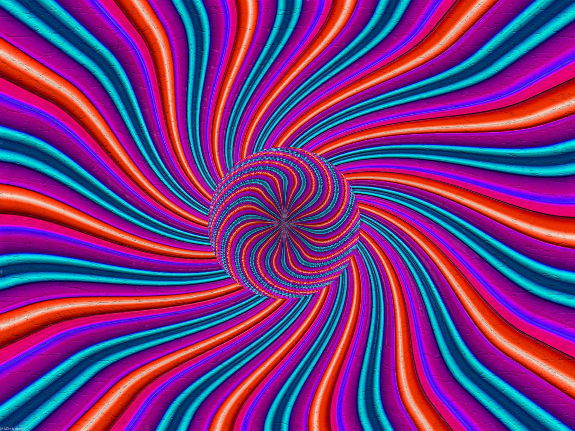 Pink Blue Spiraling Cool Optical Illusions Background