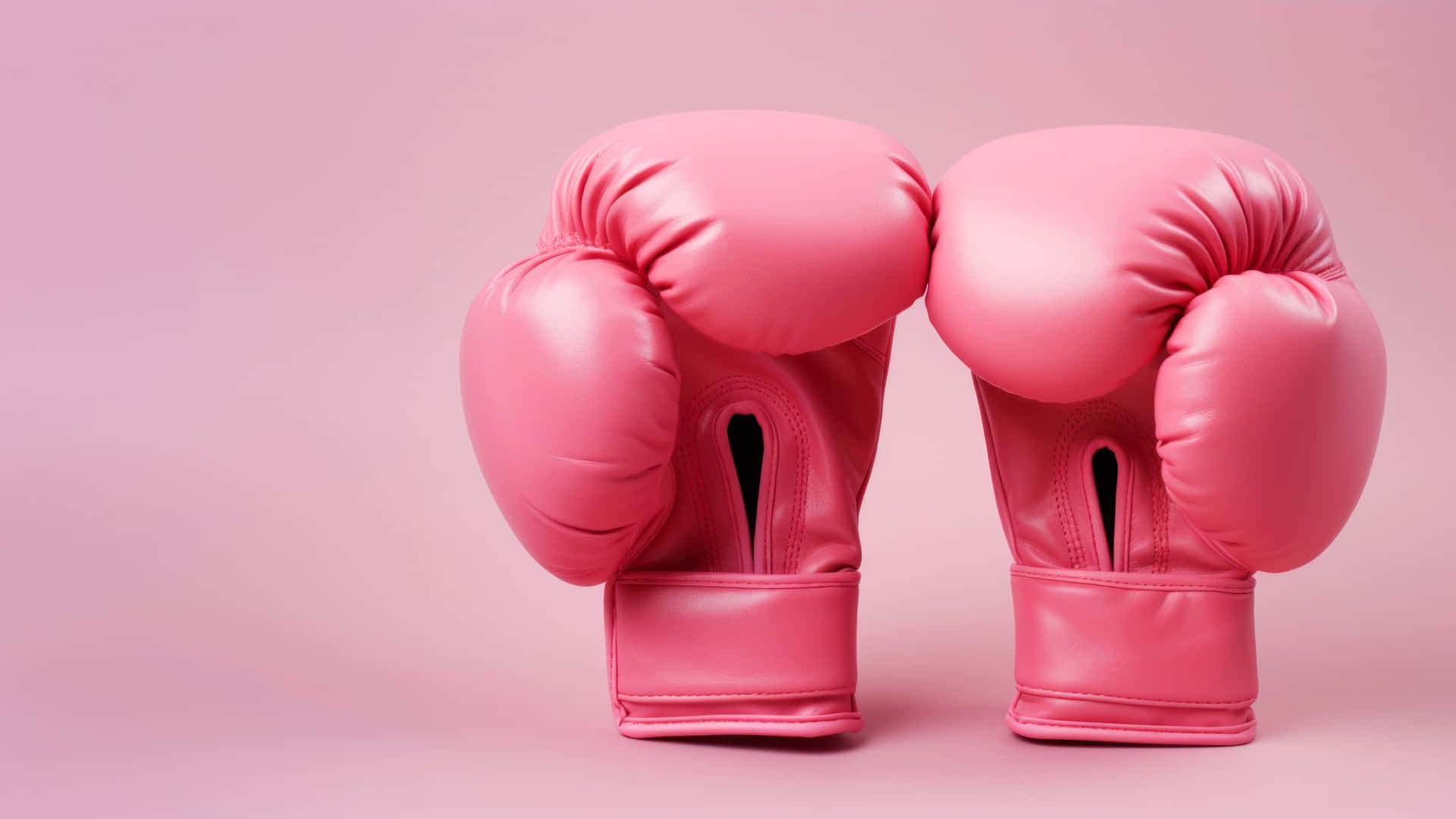 Pink Boxing Gloves Standing Background