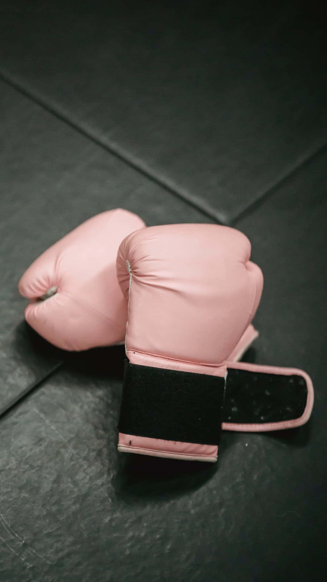 Pink Boxing Gloveson Mat Background