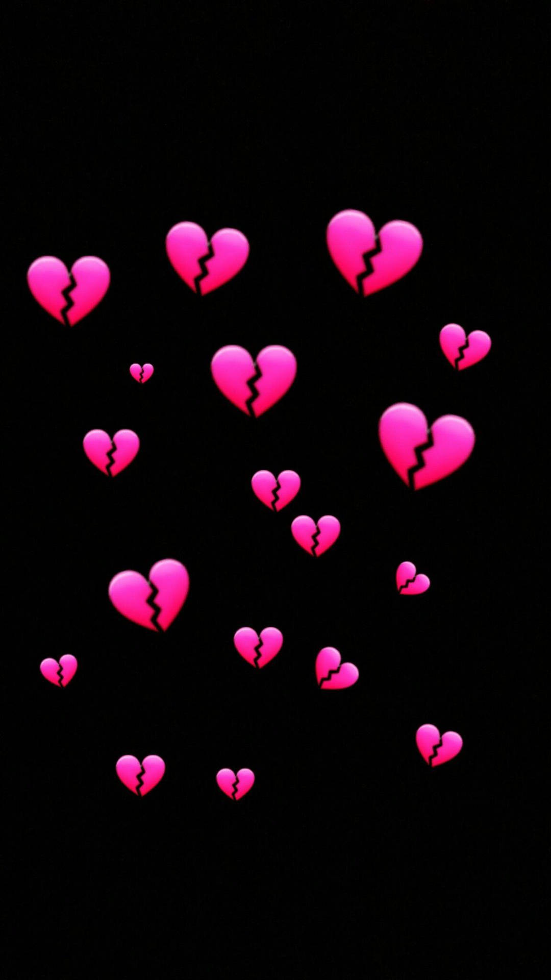 Pink Broken Heart Iphone Background