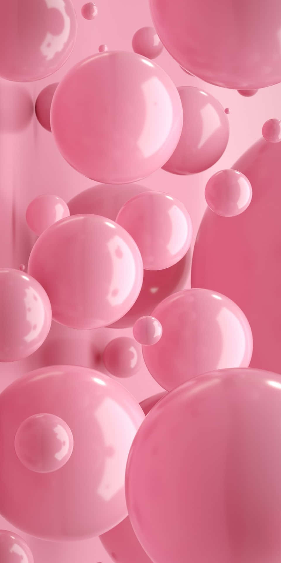 Pink Bubble Aesthetic Wallpaper Background