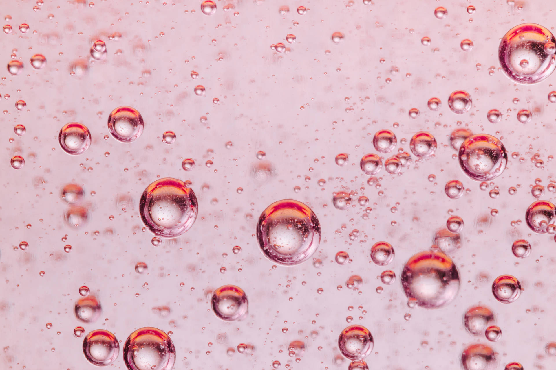 Pink Bubbles Aesthetic Pattern Background