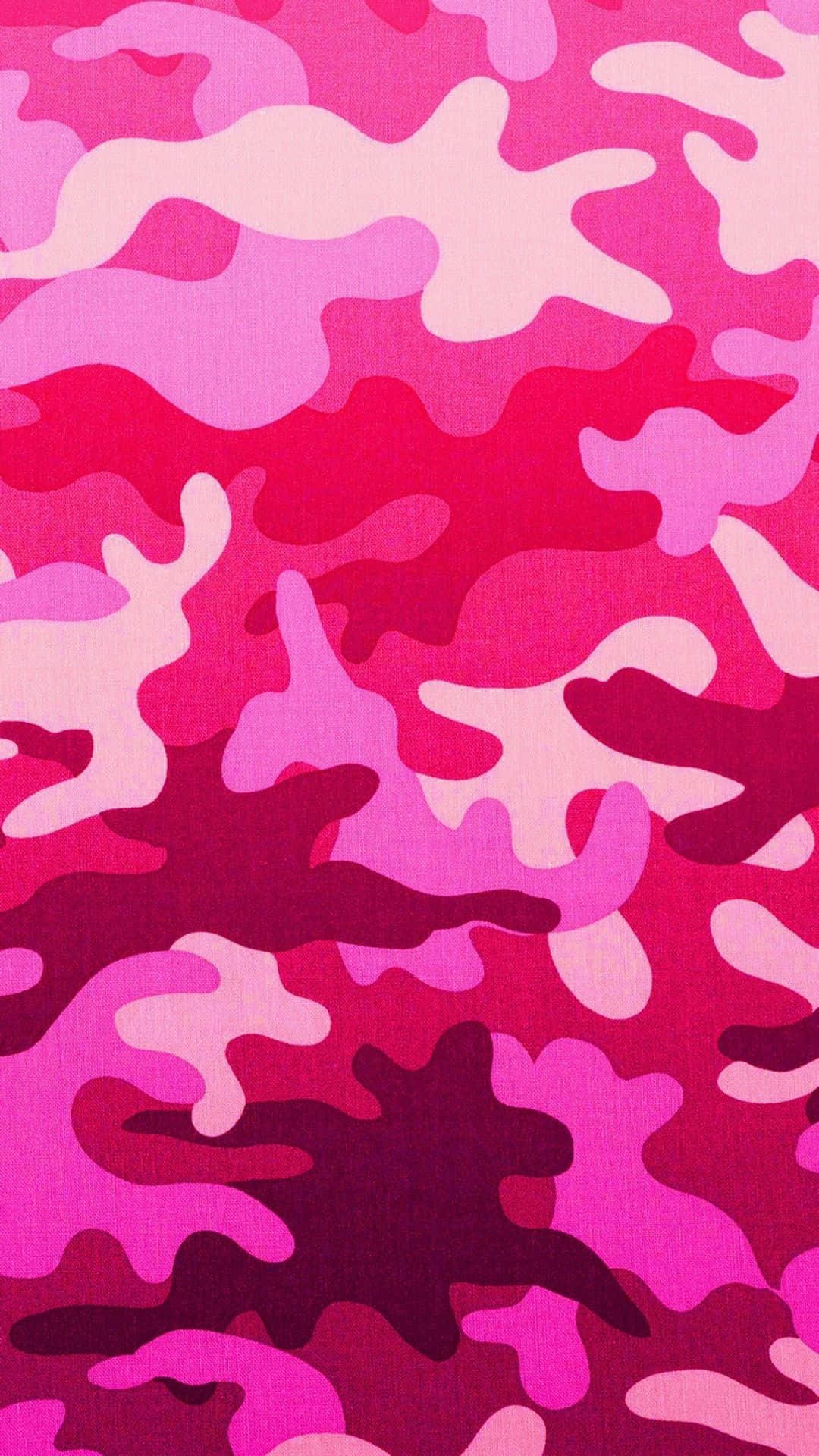 Pink Camouflage Fabric