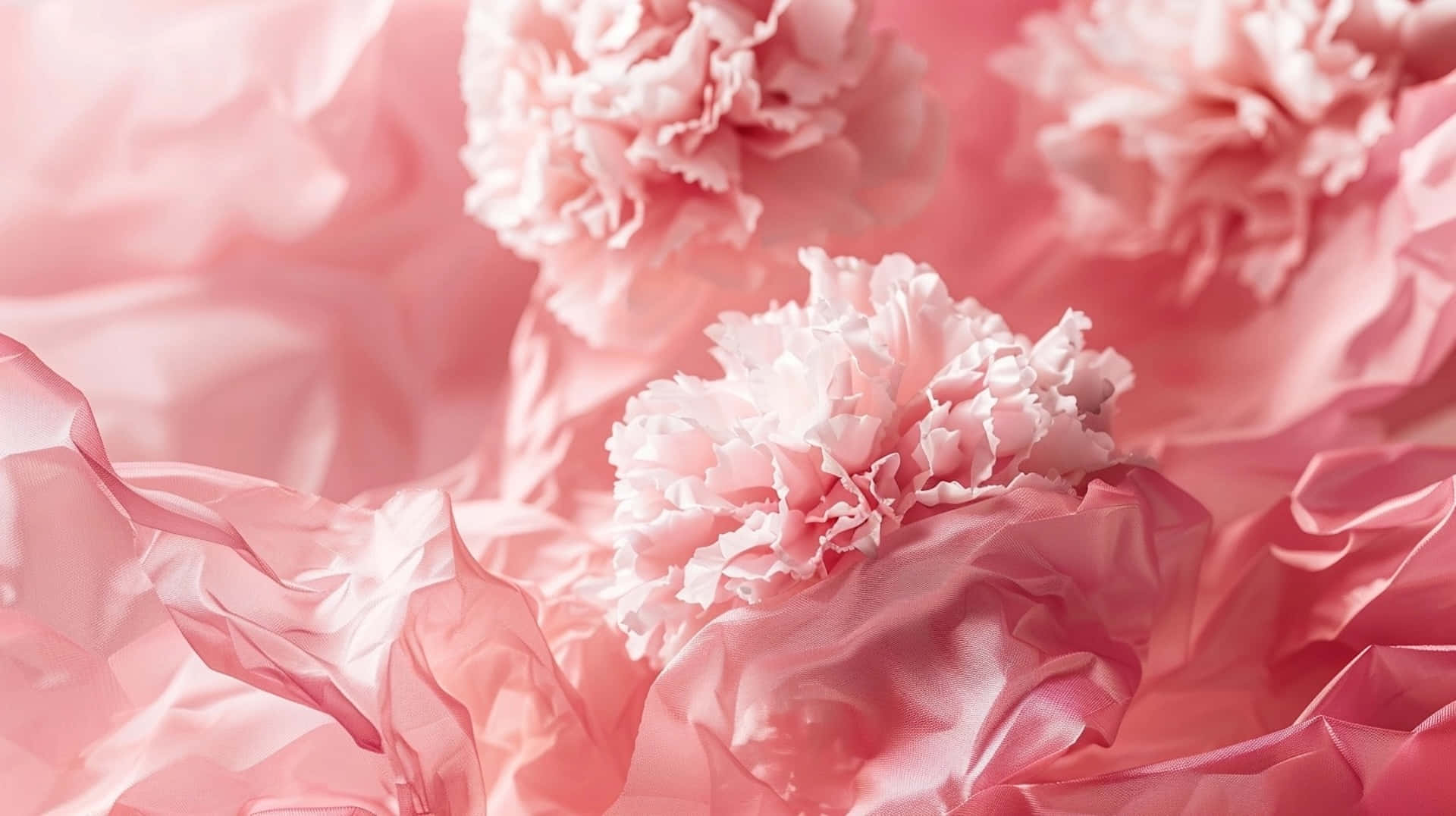 Pink Carnation Floral Arrangement Background