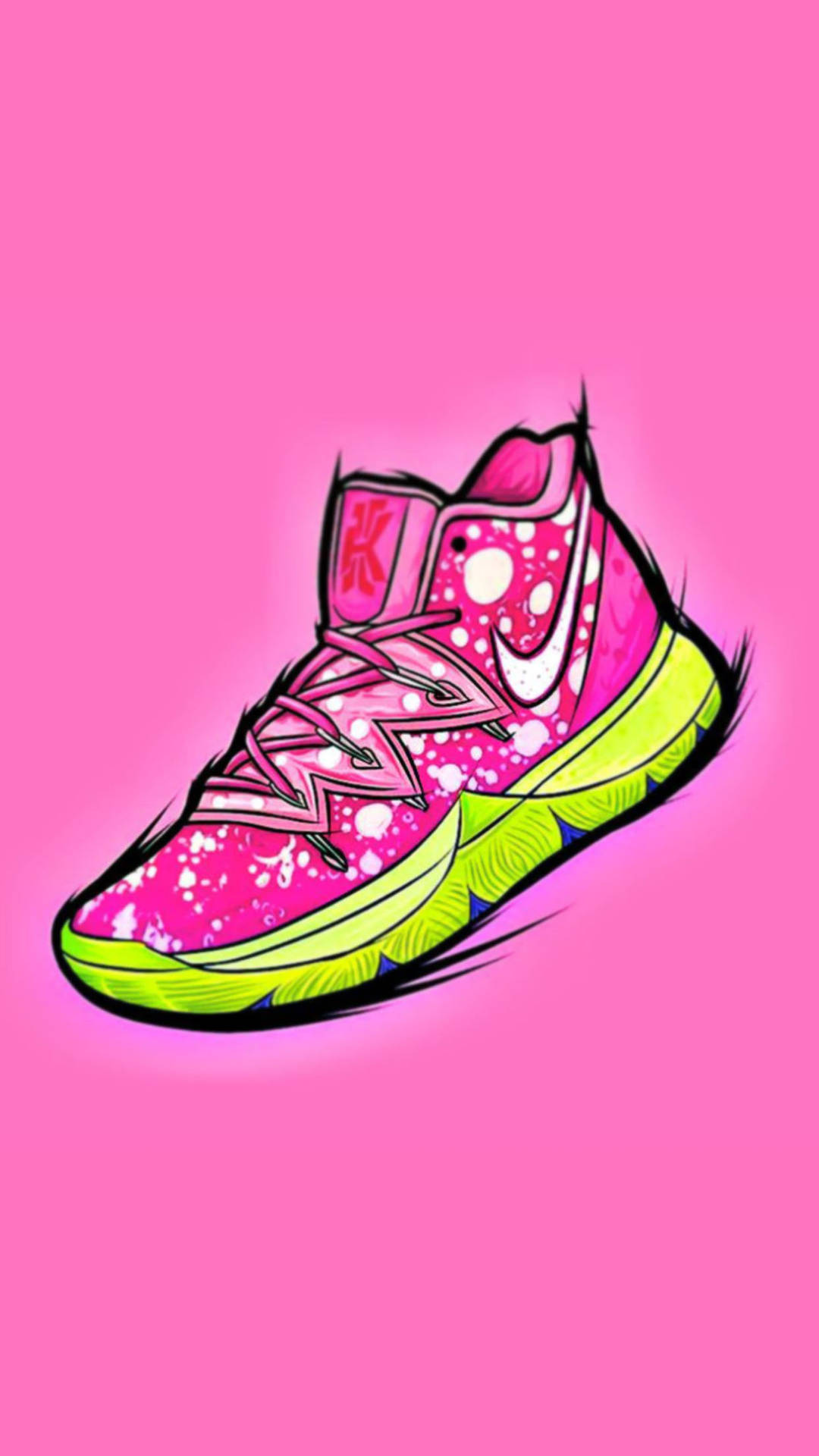 Pink Cartoon Shoe Background