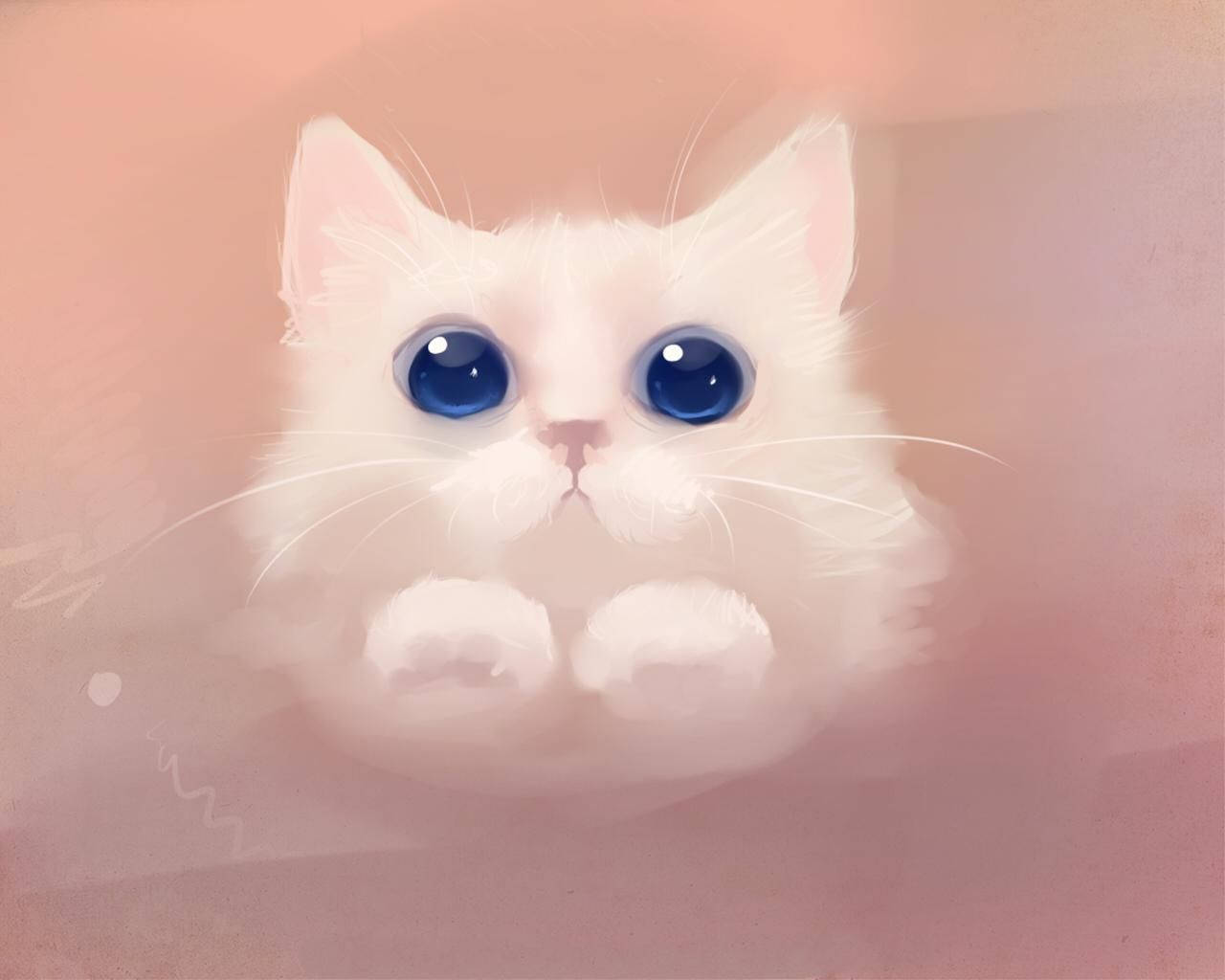 Pink Cat Painting