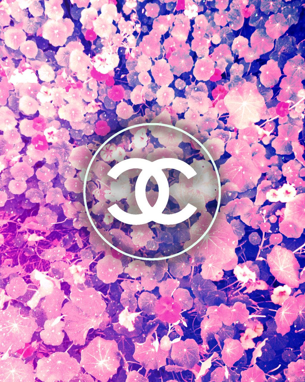 Pink Chanel Logo 1024 X 1280 Background