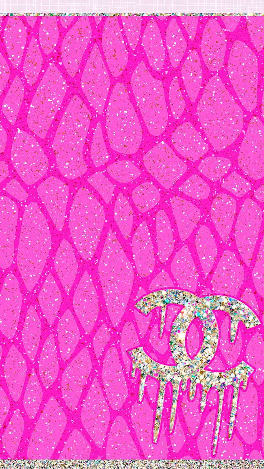 Pink Chanel Logo Background