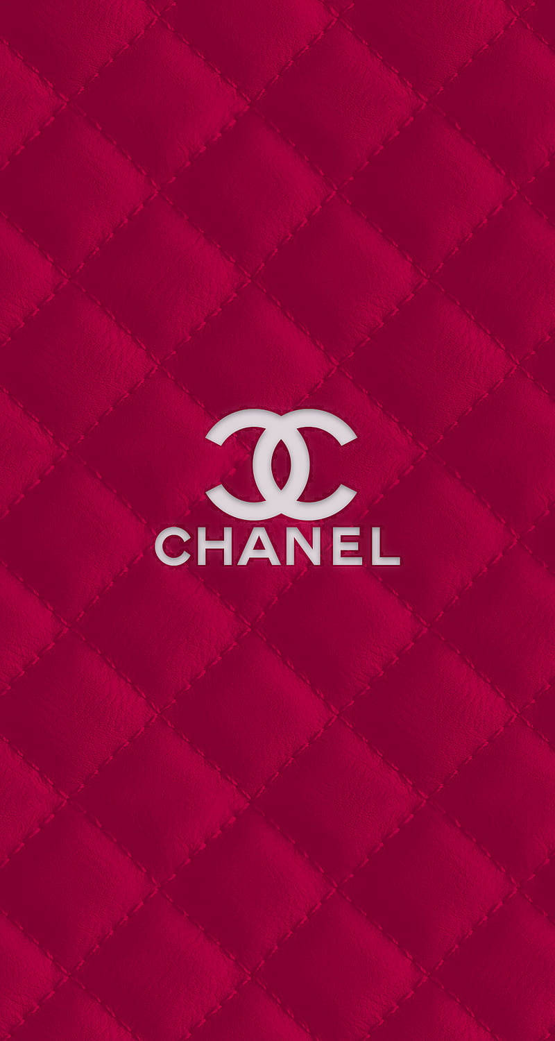 Pink Chanel Logo Background