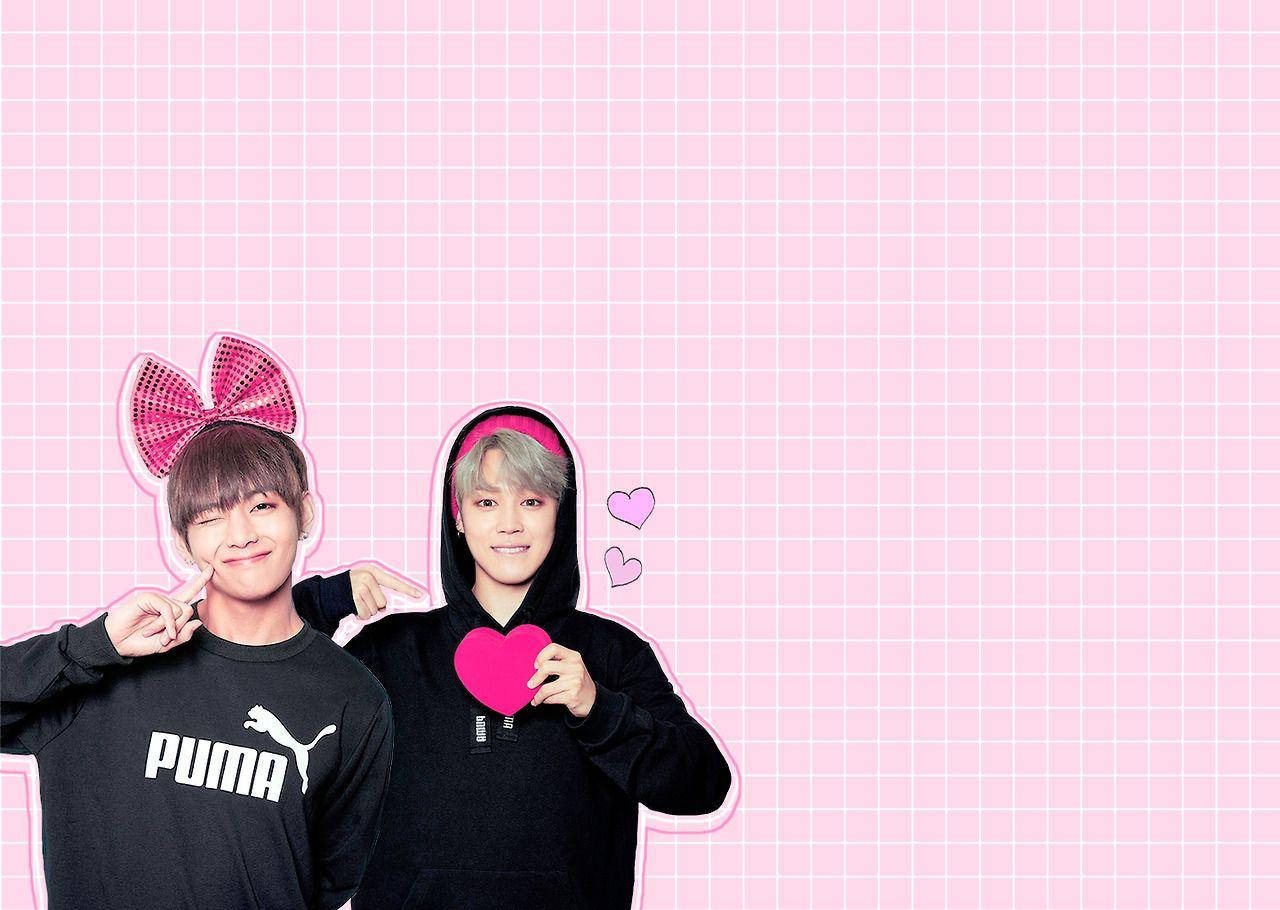 Pink Checkered Vmin Background