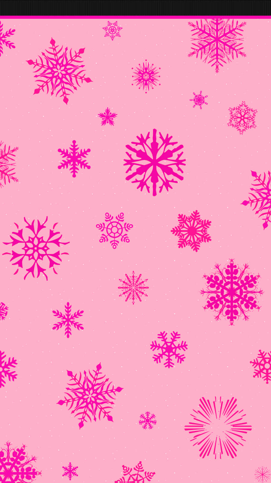 Pink Christmas Snowflakes Pattern Art Background