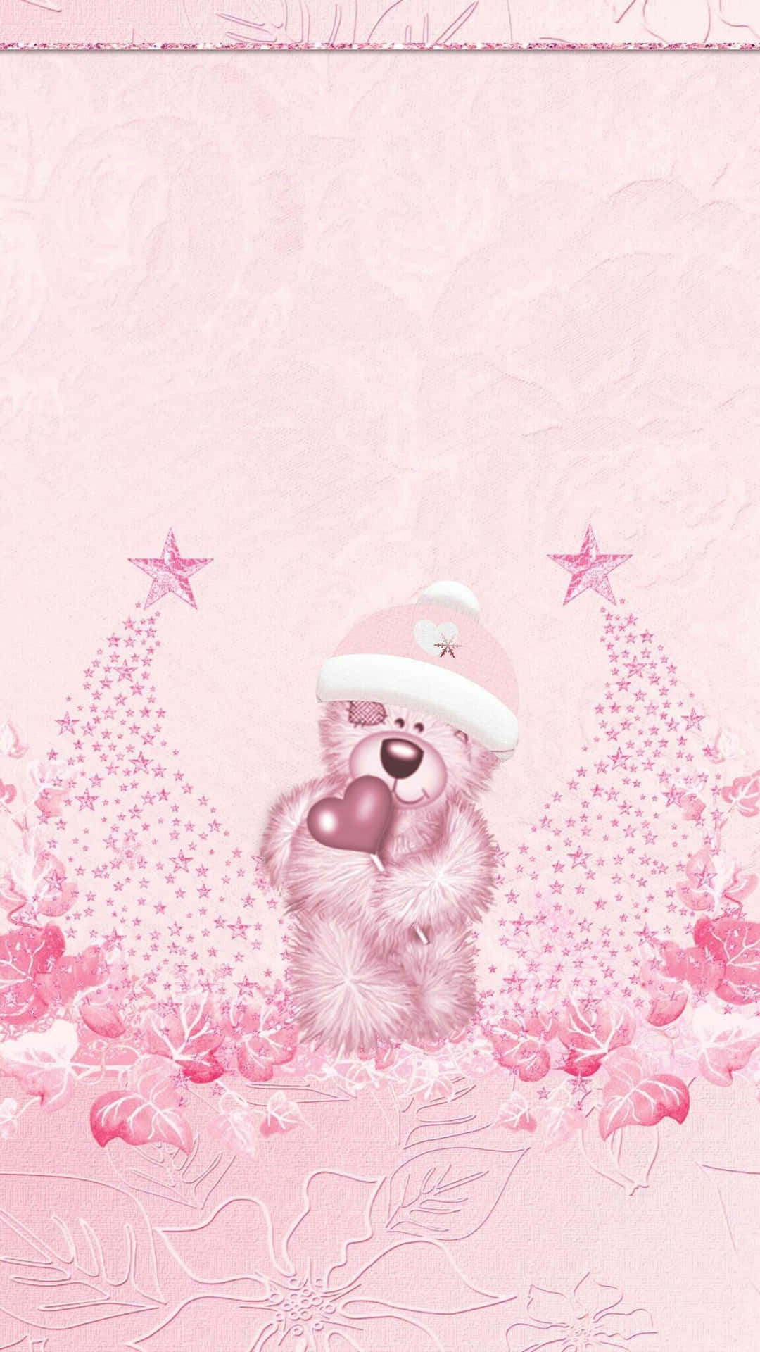 Pink Christmas Teddy Bear