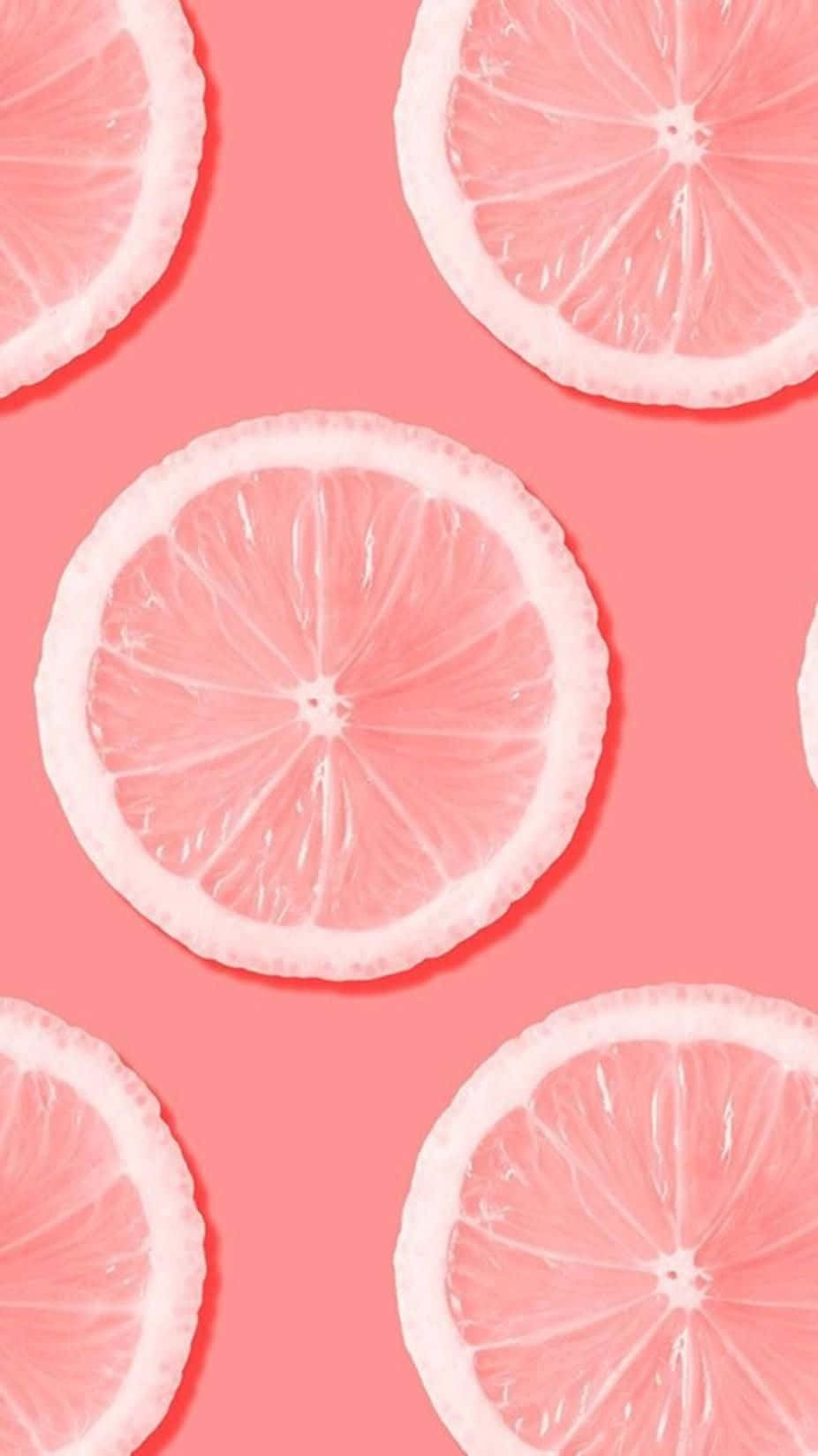 Pink Citrus Pattern Background