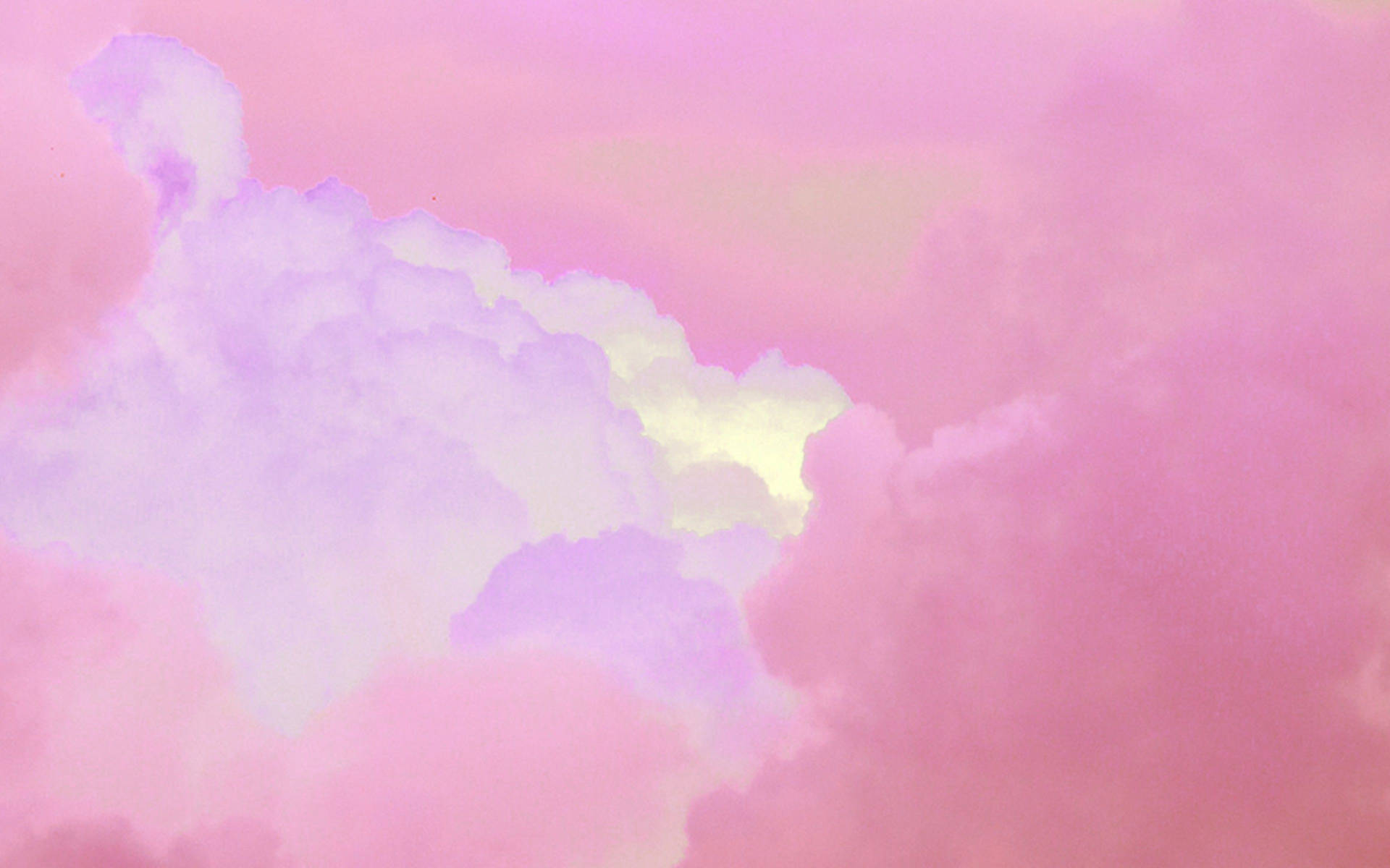 Pink Cloud Filled Background