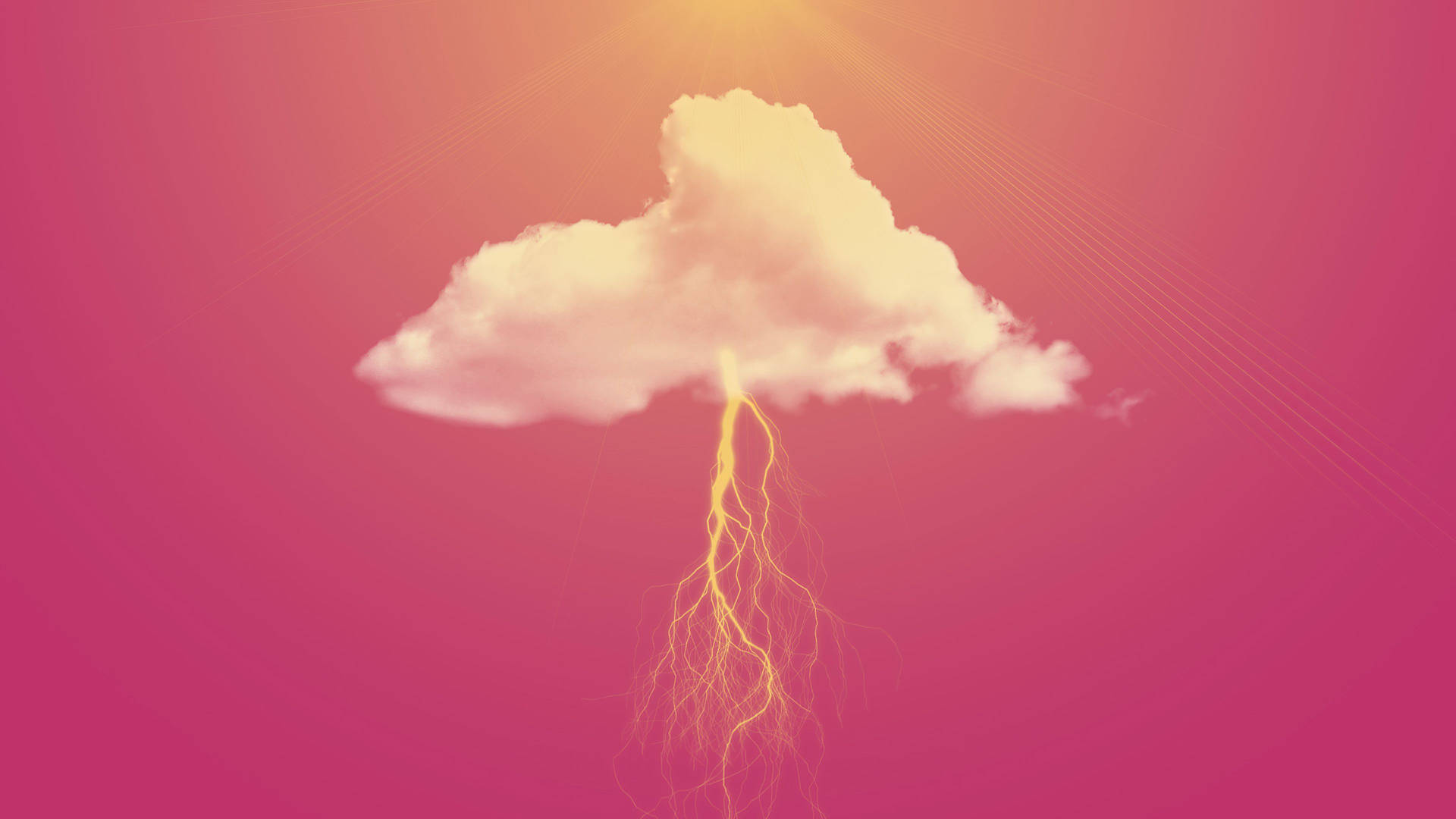 Pink Cloud Lighting Background