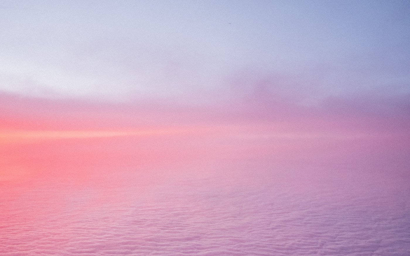 Pink Cloud Over Sea Background