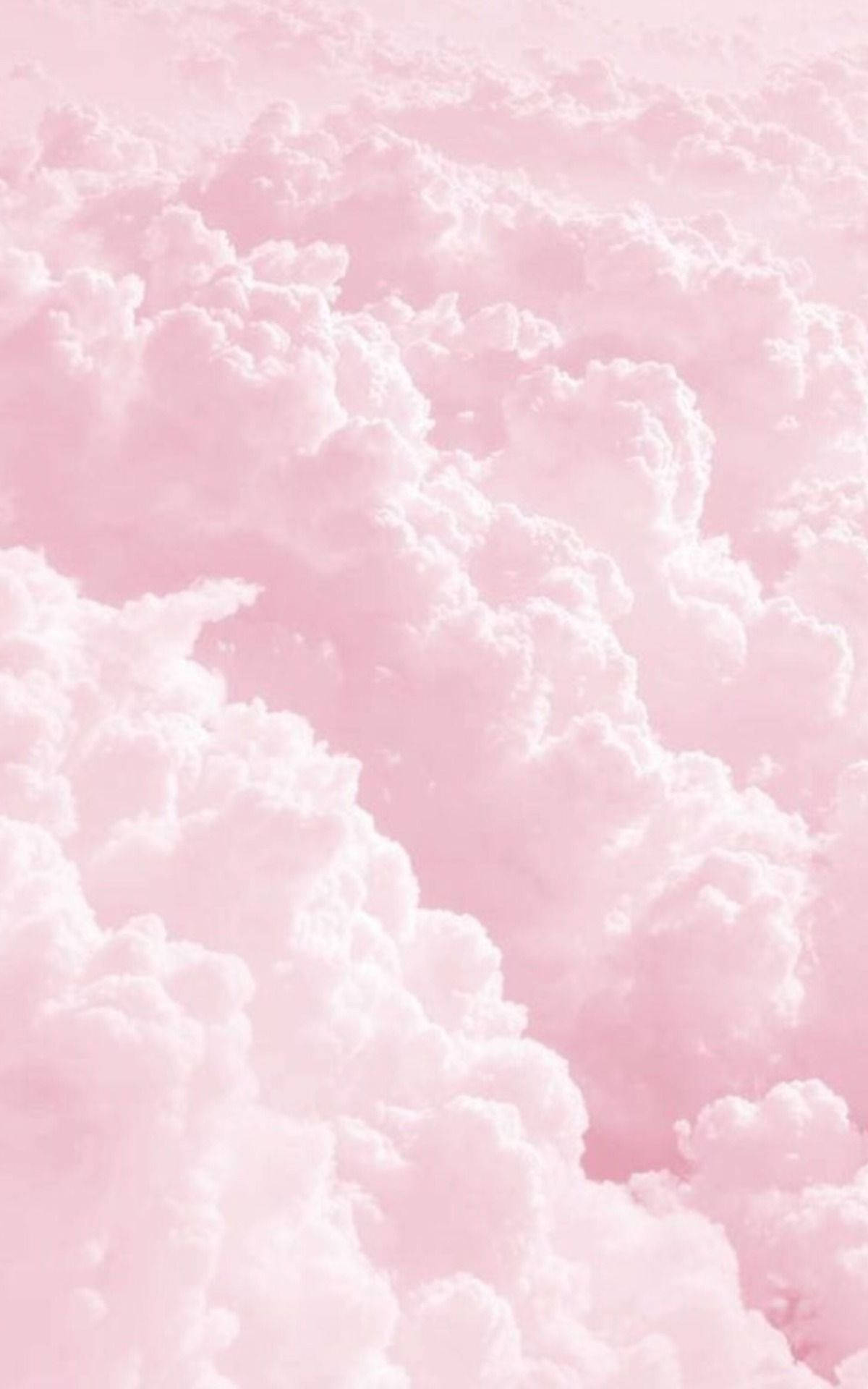 Pink Clouds Cute Tablet Background