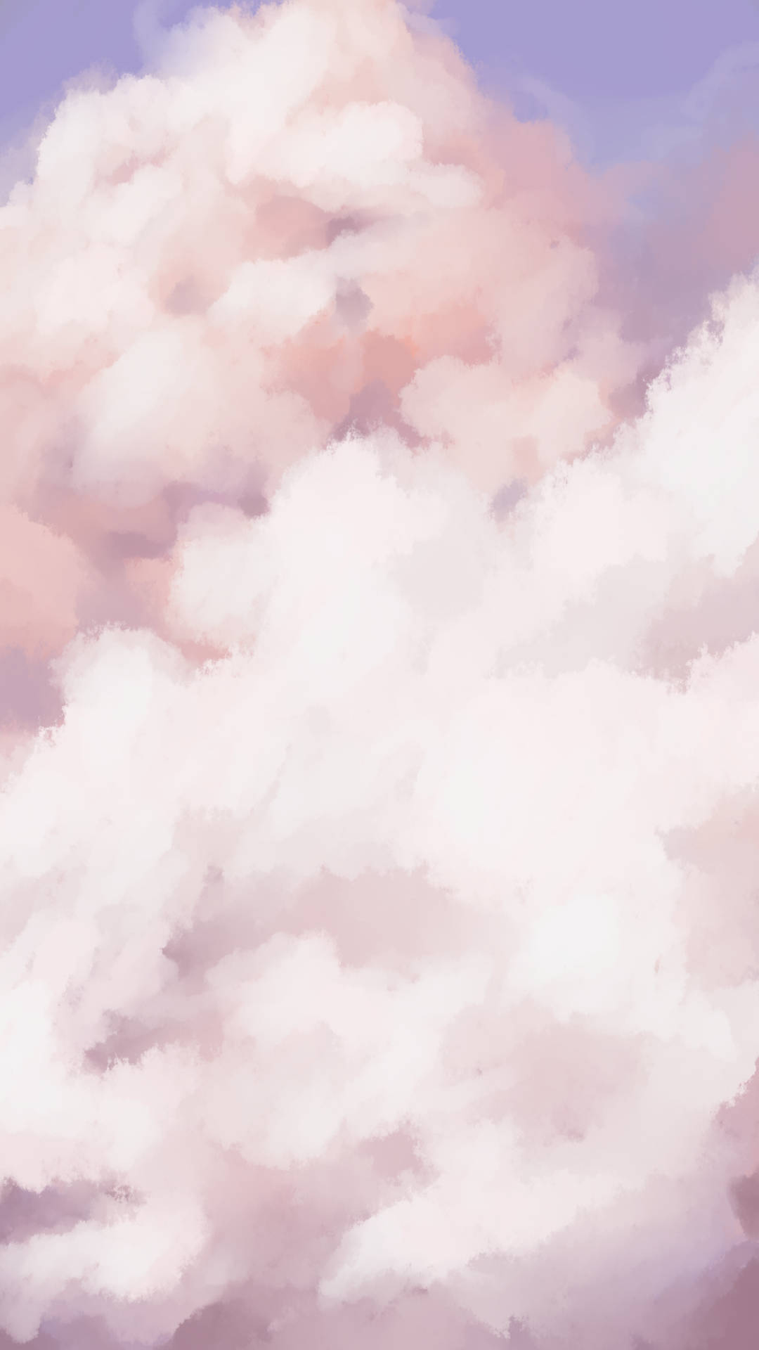 Pink Clouds Phone Painting Background