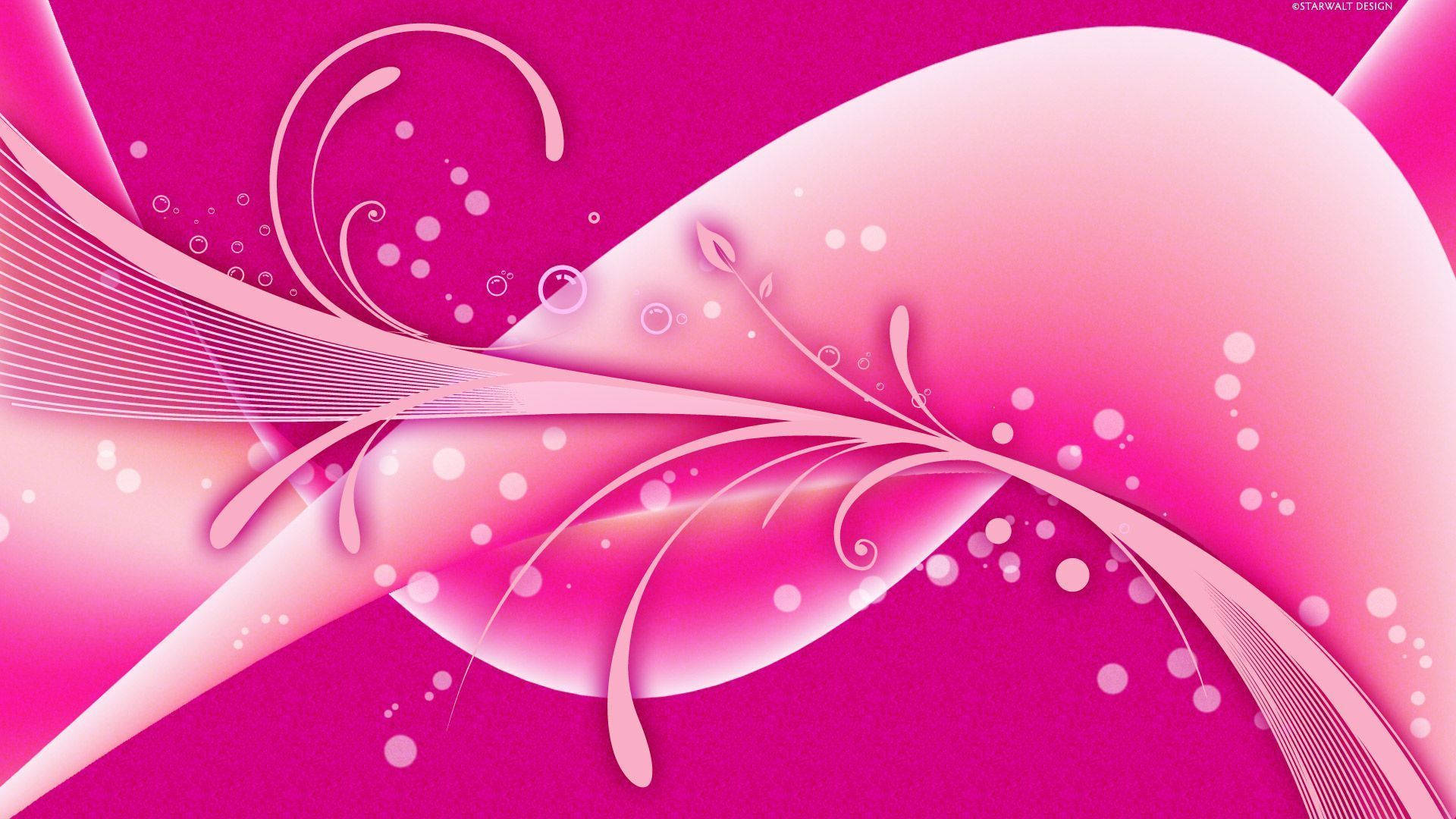 Pink Color Swirls Background