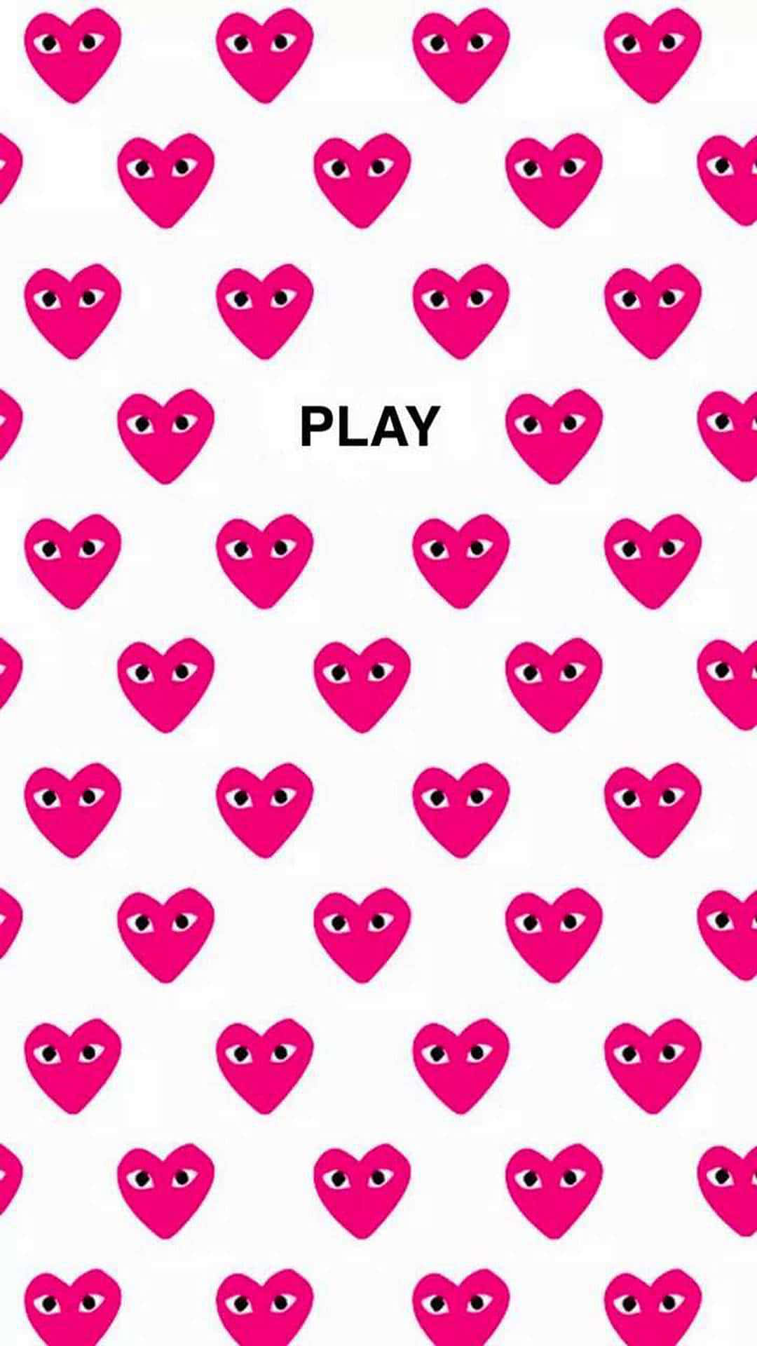 Pink Comme Des Garçons Heart Patterns