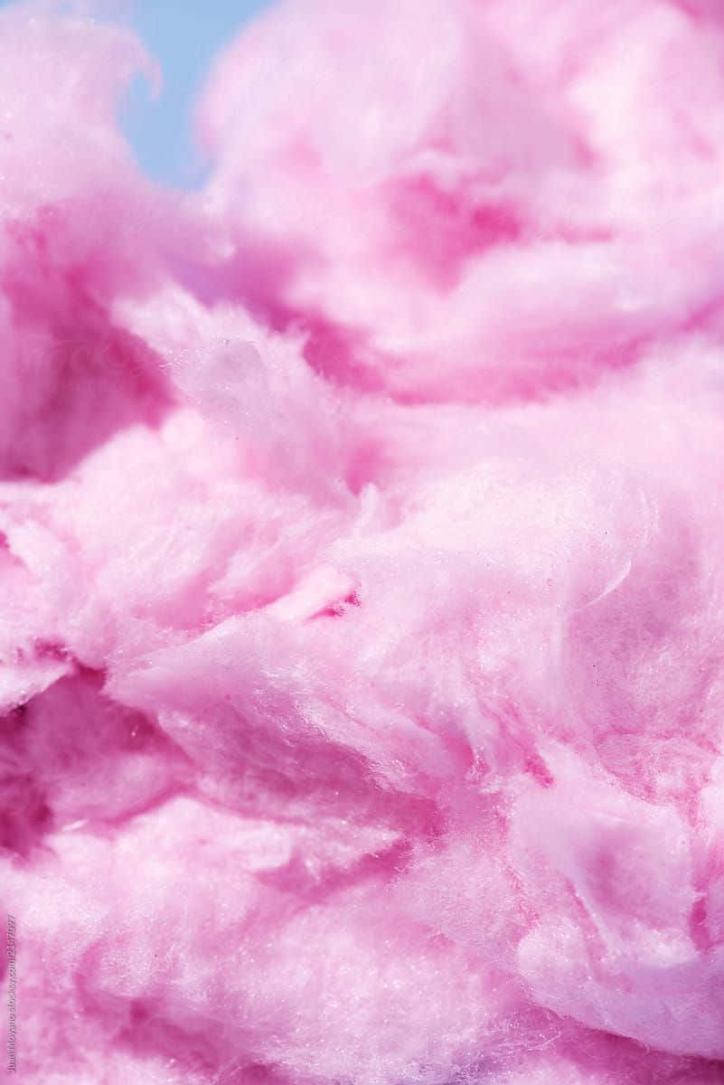 Pink Cotton Candy Aesthetic Background