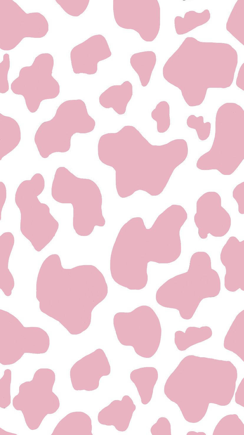 Pink Cow Print Portrait Background