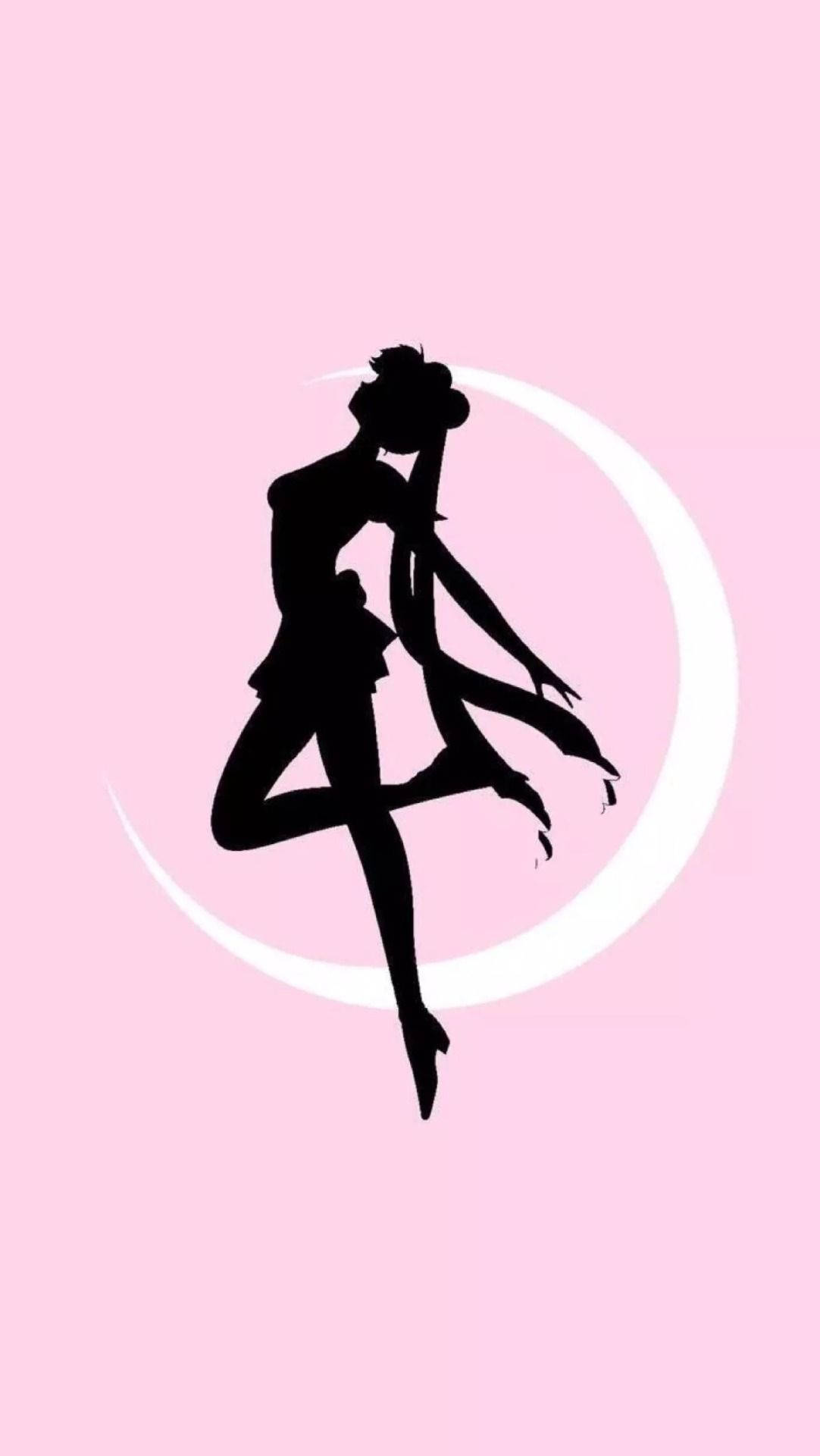 Pink Crescent Moon Sailor Moon Iphone Background