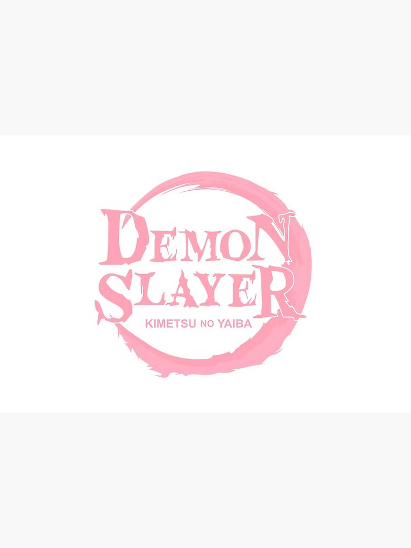 Pink Demon Slayer Logo Background