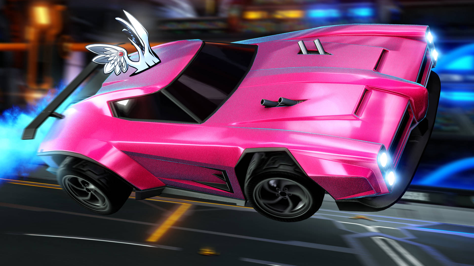 Pink Dominus Rocket League Car 2k Background