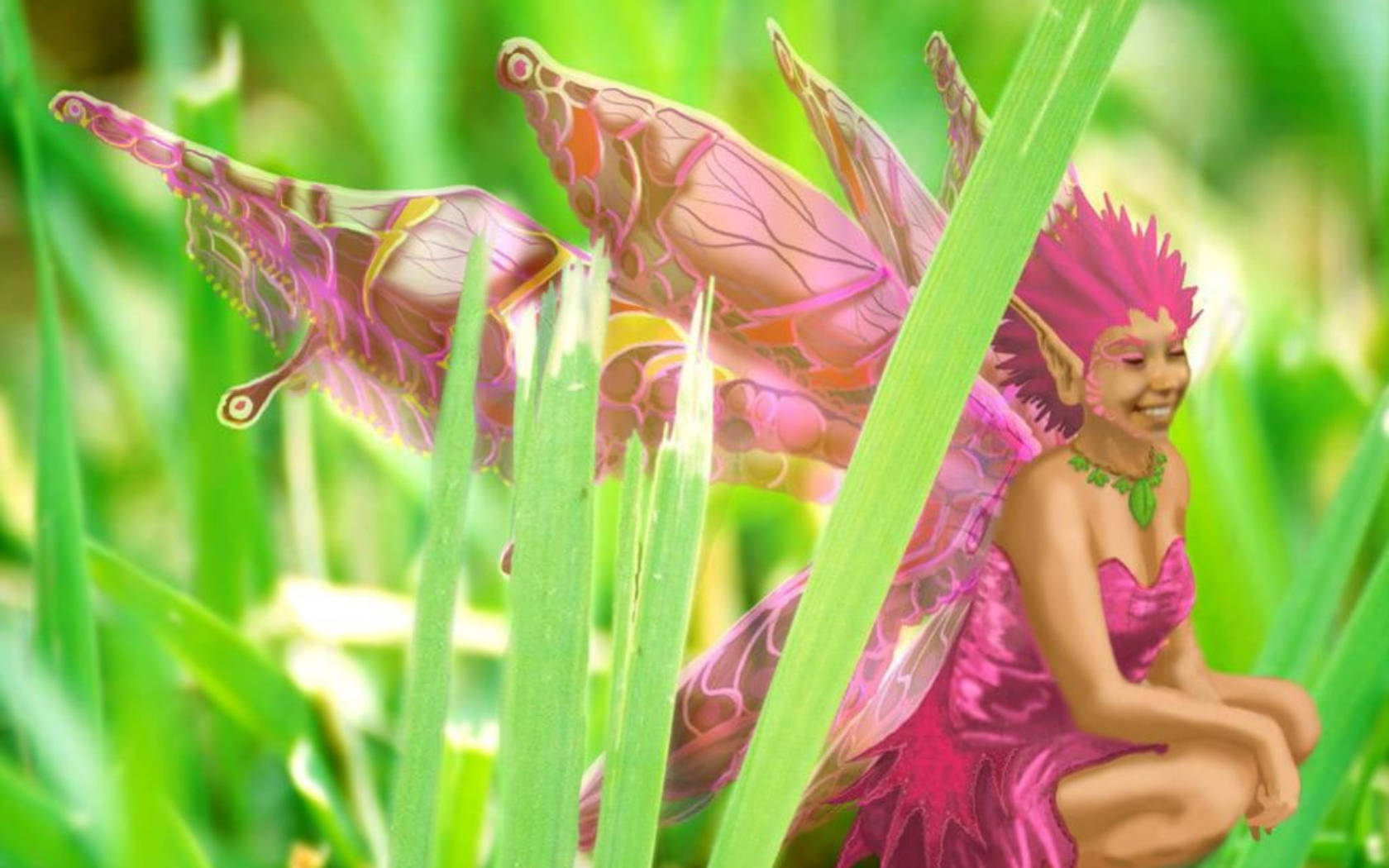 Pink Fairy Elf Background