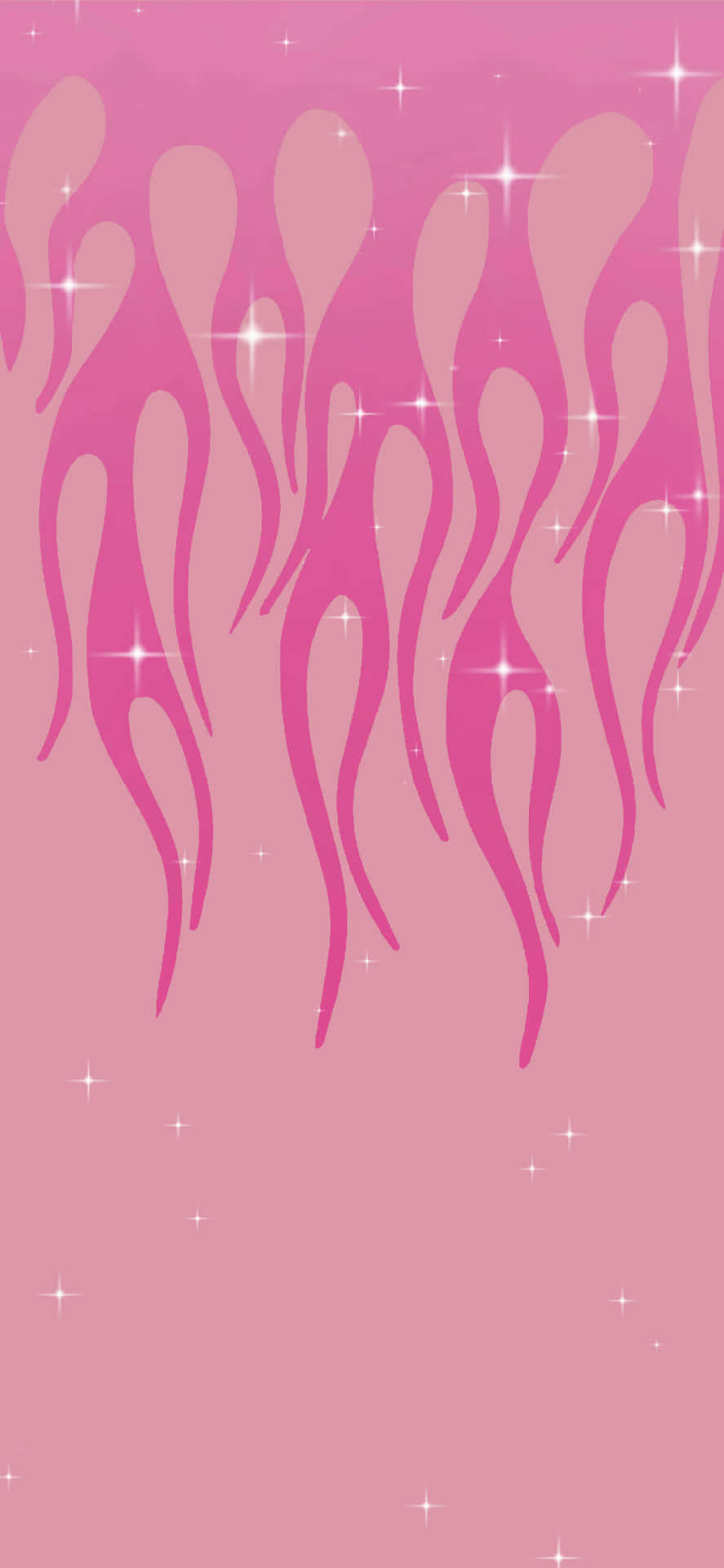 Pink Flames Above