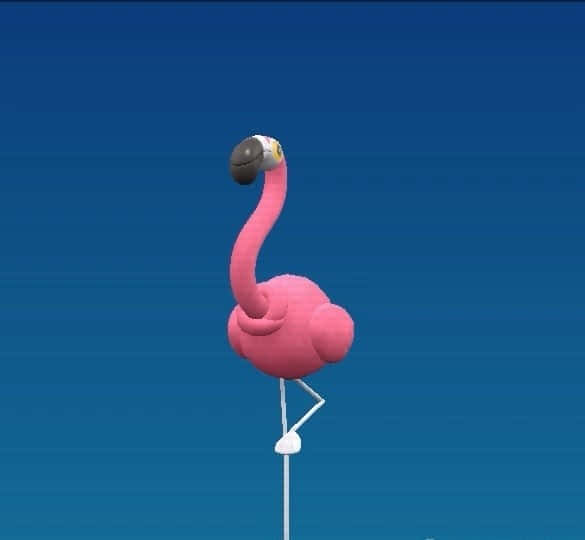 Pink Flamingo Balancing Act Background