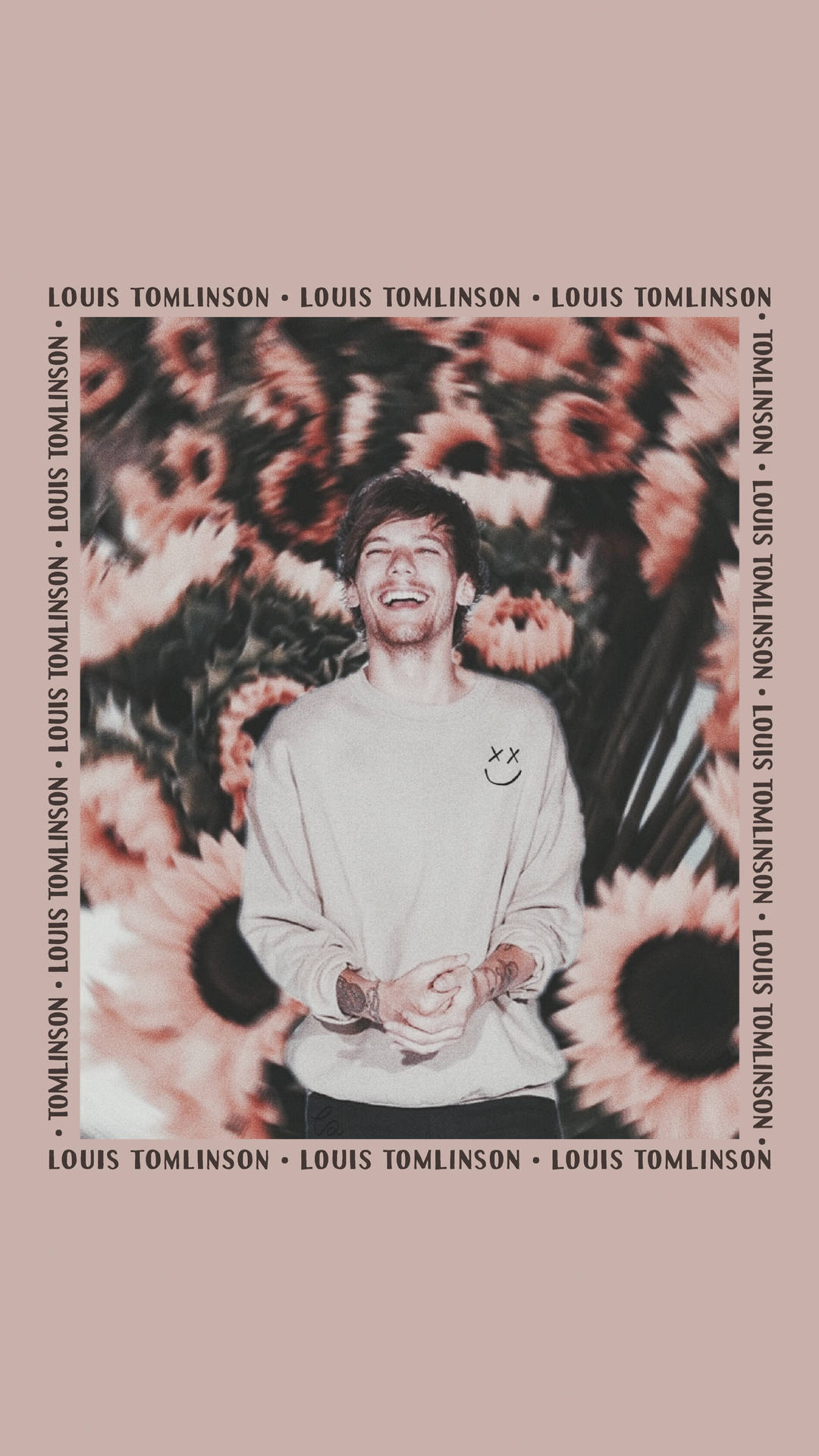 Pink Floral Aesthetic Louis Tomlinson