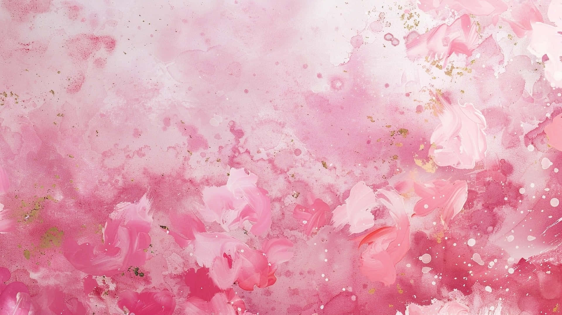 Pink Floral Watercolor Background Background