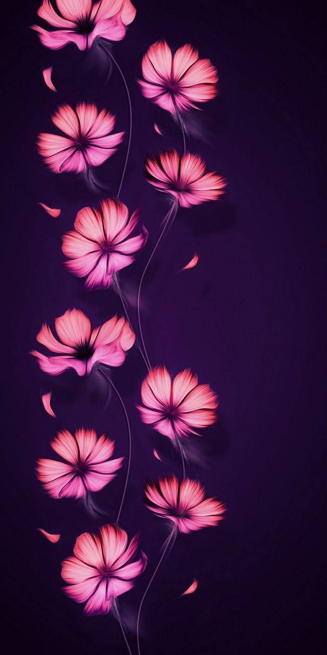 Pink Flowers Pretty Phone Background