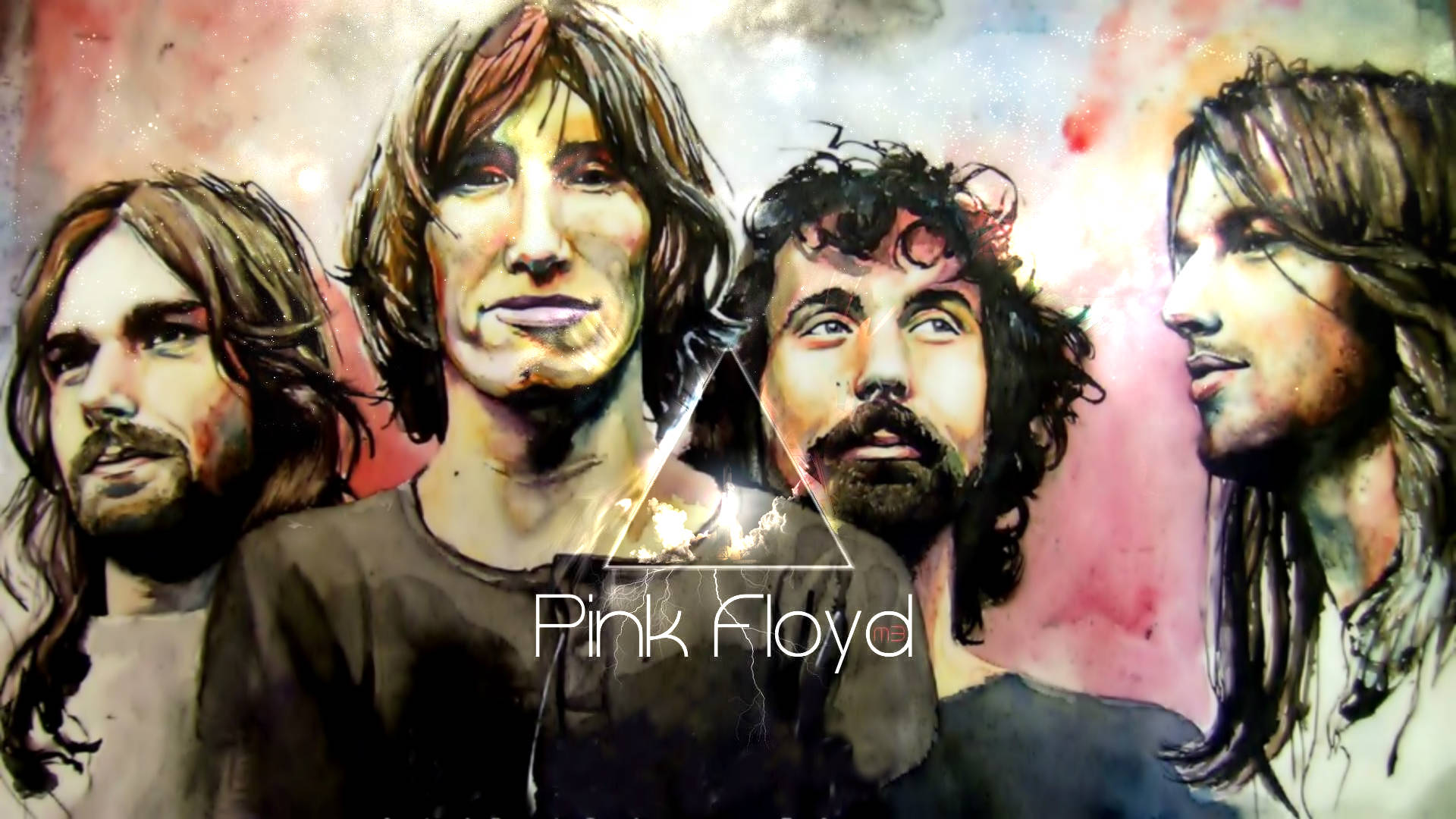 Pink Floyd 4k Colorful Painting
