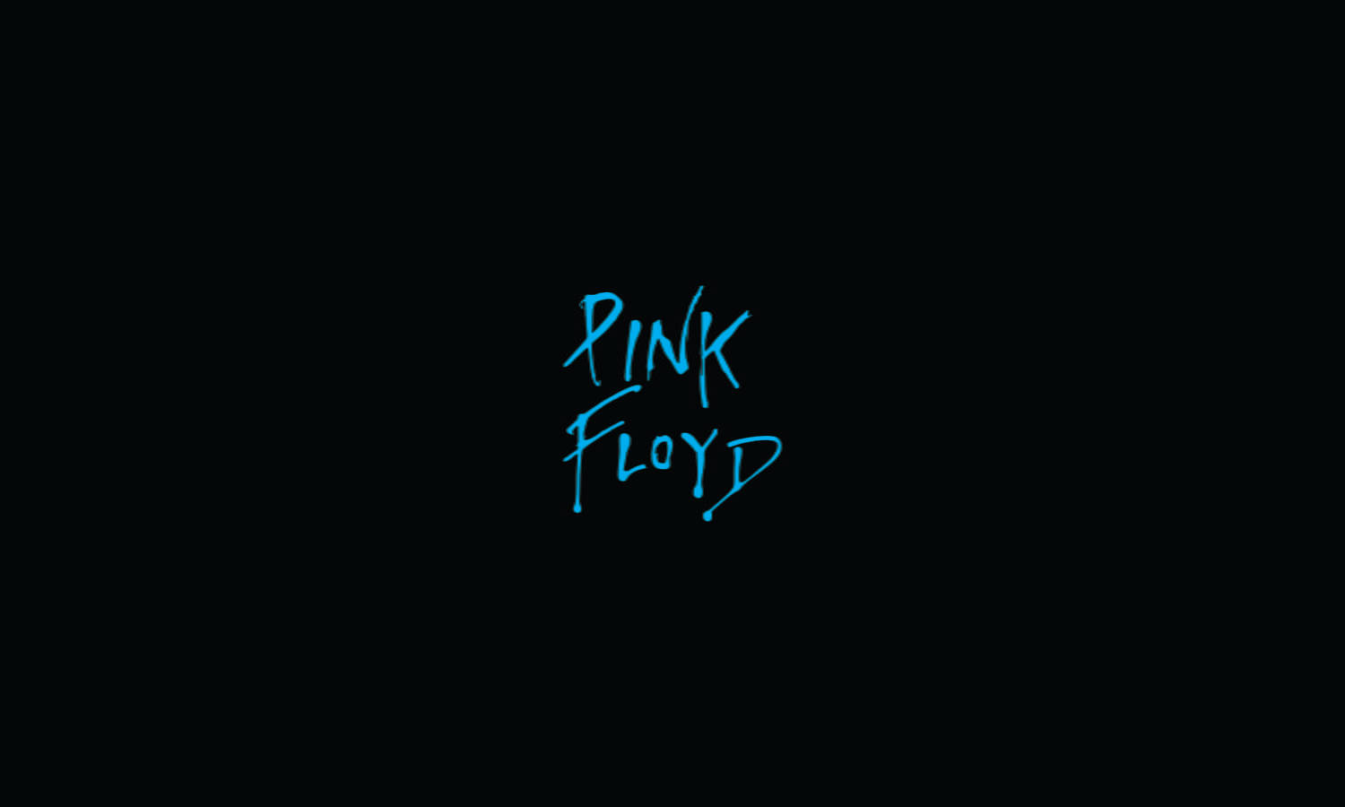 Pink Floyd 4k Logo Black And Blue Background
