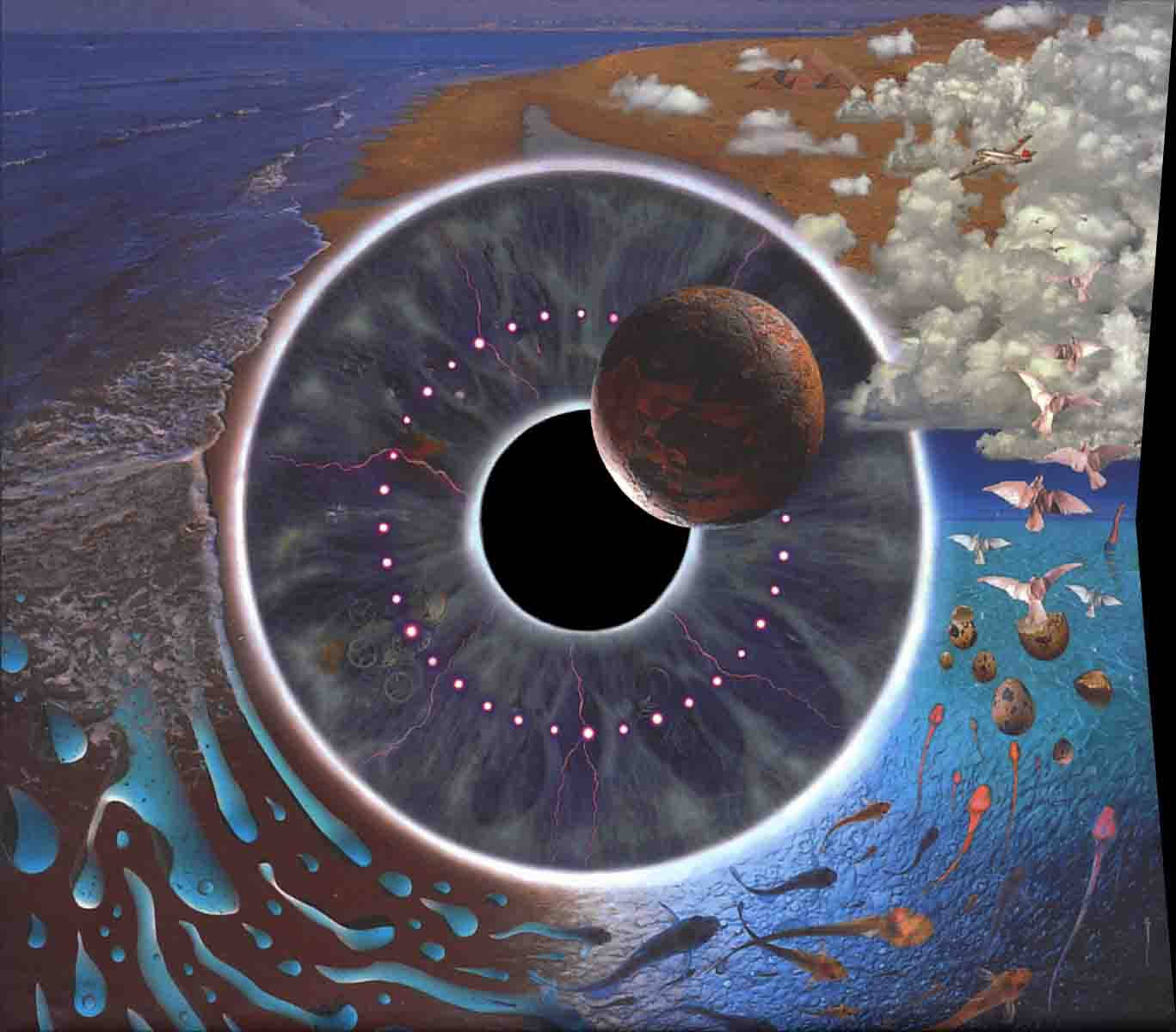 Pink Floyd 4k Pulse Album Art Background