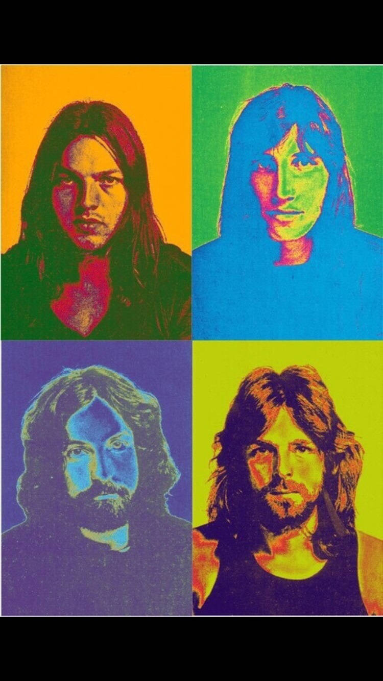 Pink Floyd 4k Retro Psychedelic Art Background