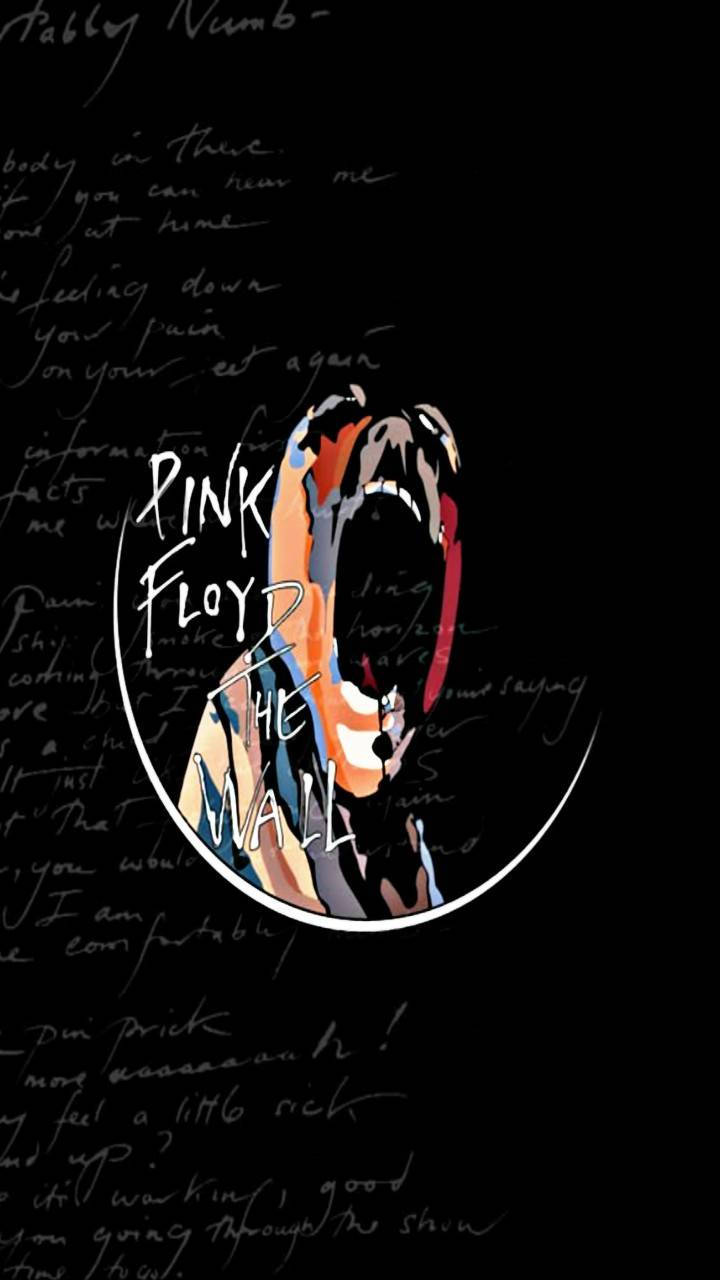 Pink Floyd 4k The Wall Abstract Art On Black Background