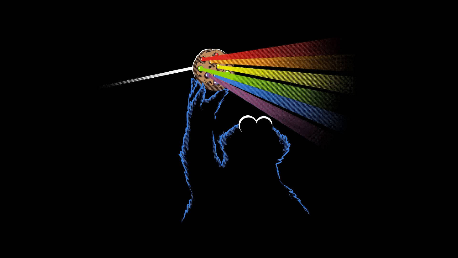 Pink Floyd Parody Cookie Monster Background