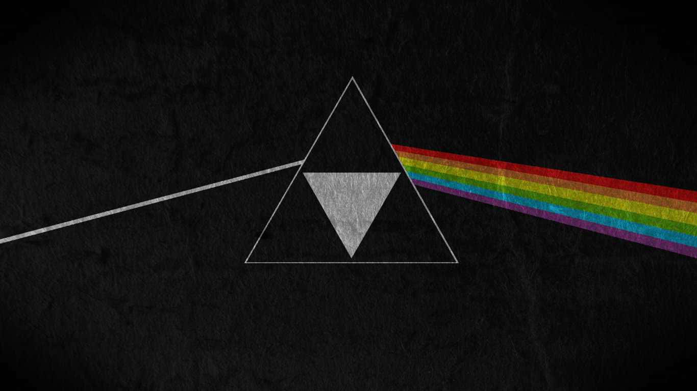 Pink Floyd's Dark Side Of The Moon Album Cover Background